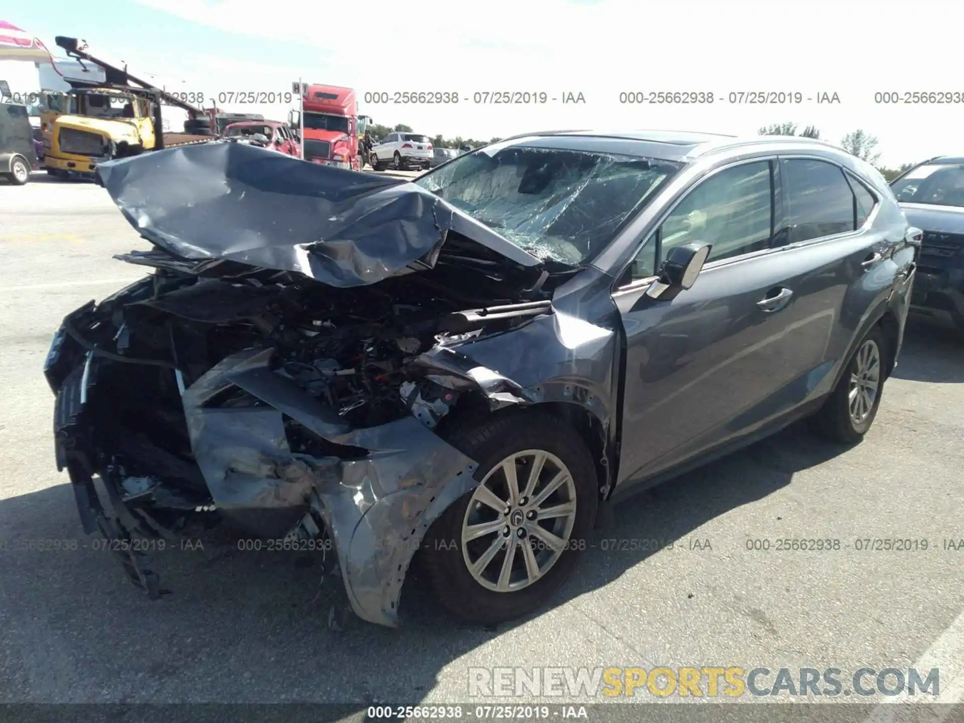 2 Photograph of a damaged car JTJYARBZ2K2135503 LEXUS NX 2019