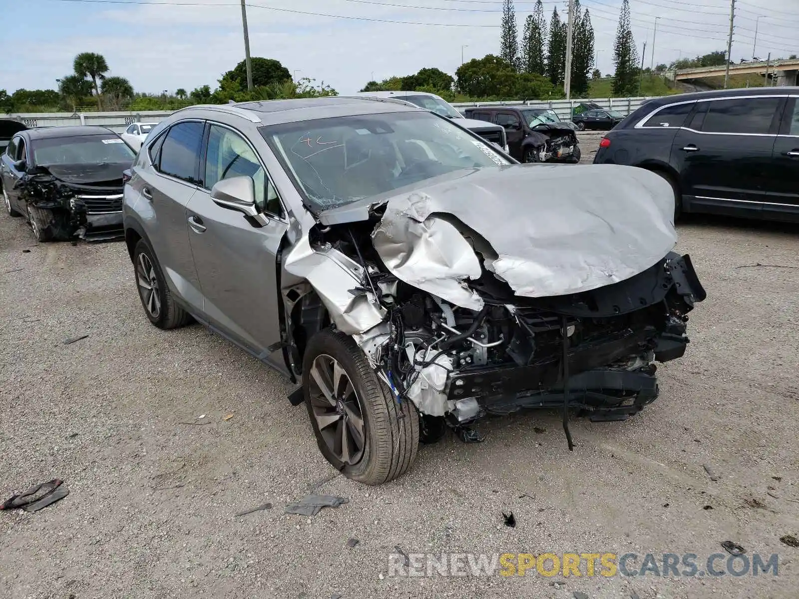 1 Photograph of a damaged car JTJYARBZ2K2139647 LEXUS NX 2019