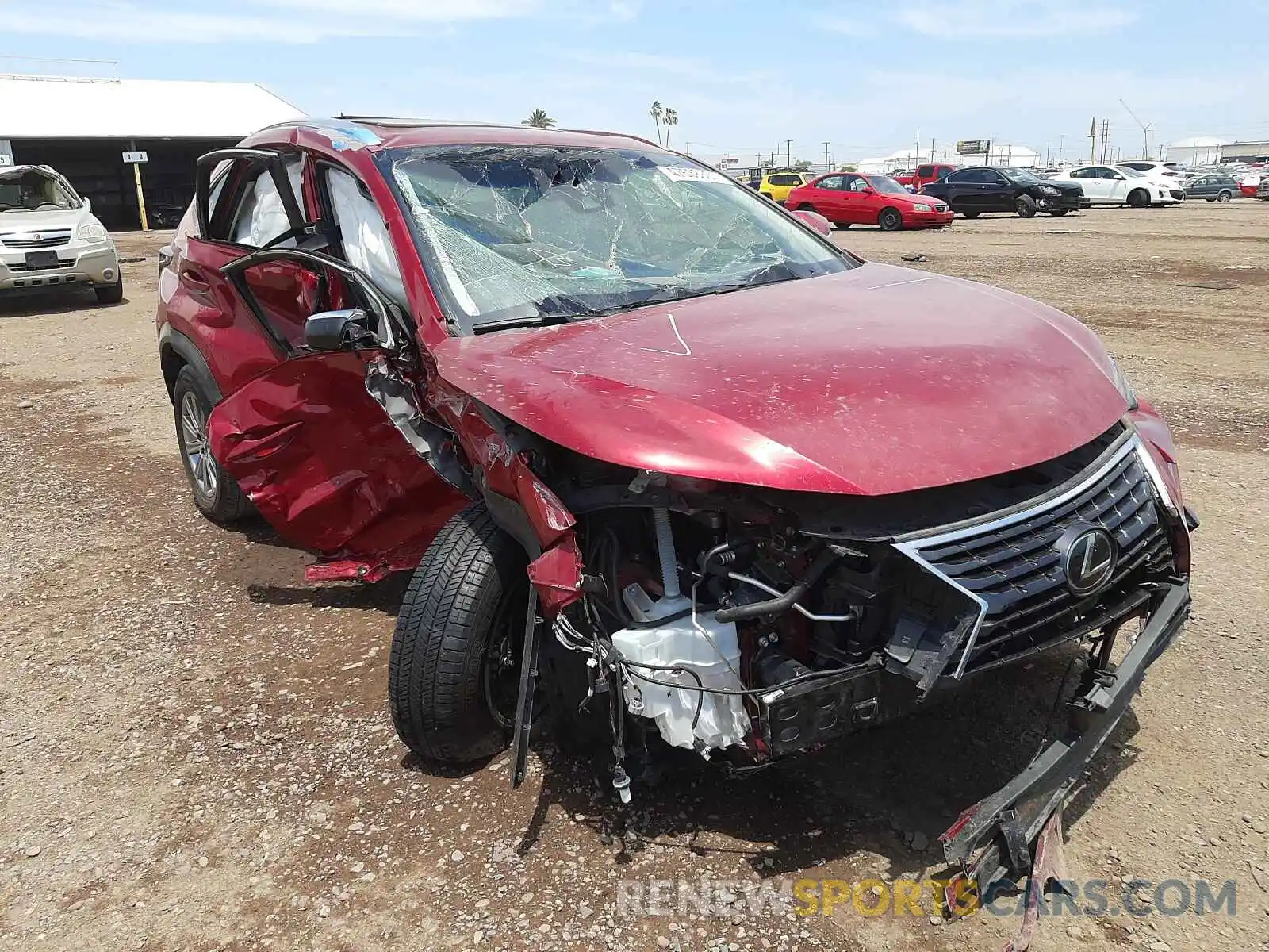 1 Photograph of a damaged car JTJYARBZ2K2140233 LEXUS NX 2019