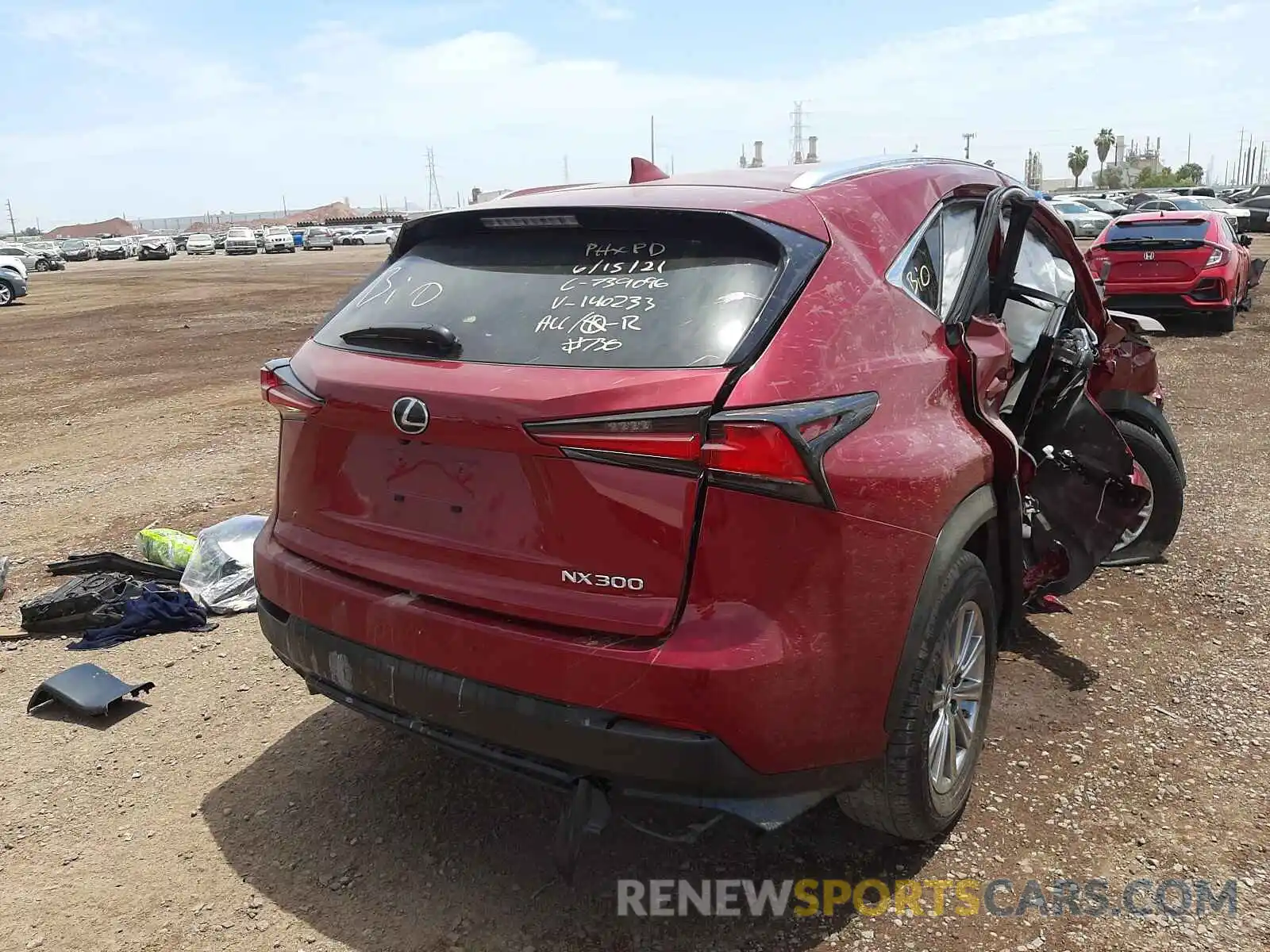 4 Photograph of a damaged car JTJYARBZ2K2140233 LEXUS NX 2019