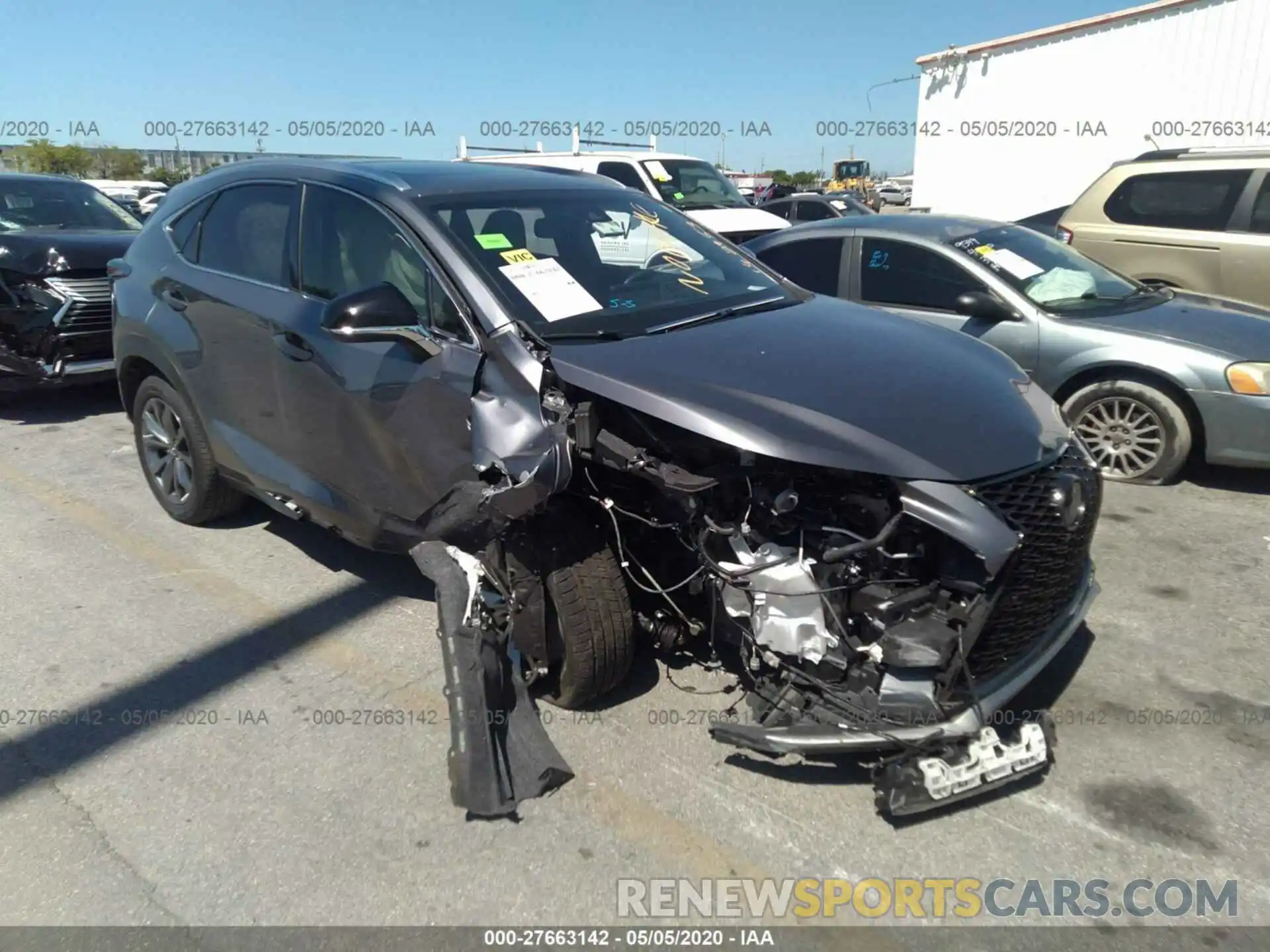 1 Photograph of a damaged car JTJYARBZ2K2142953 LEXUS NX 2019