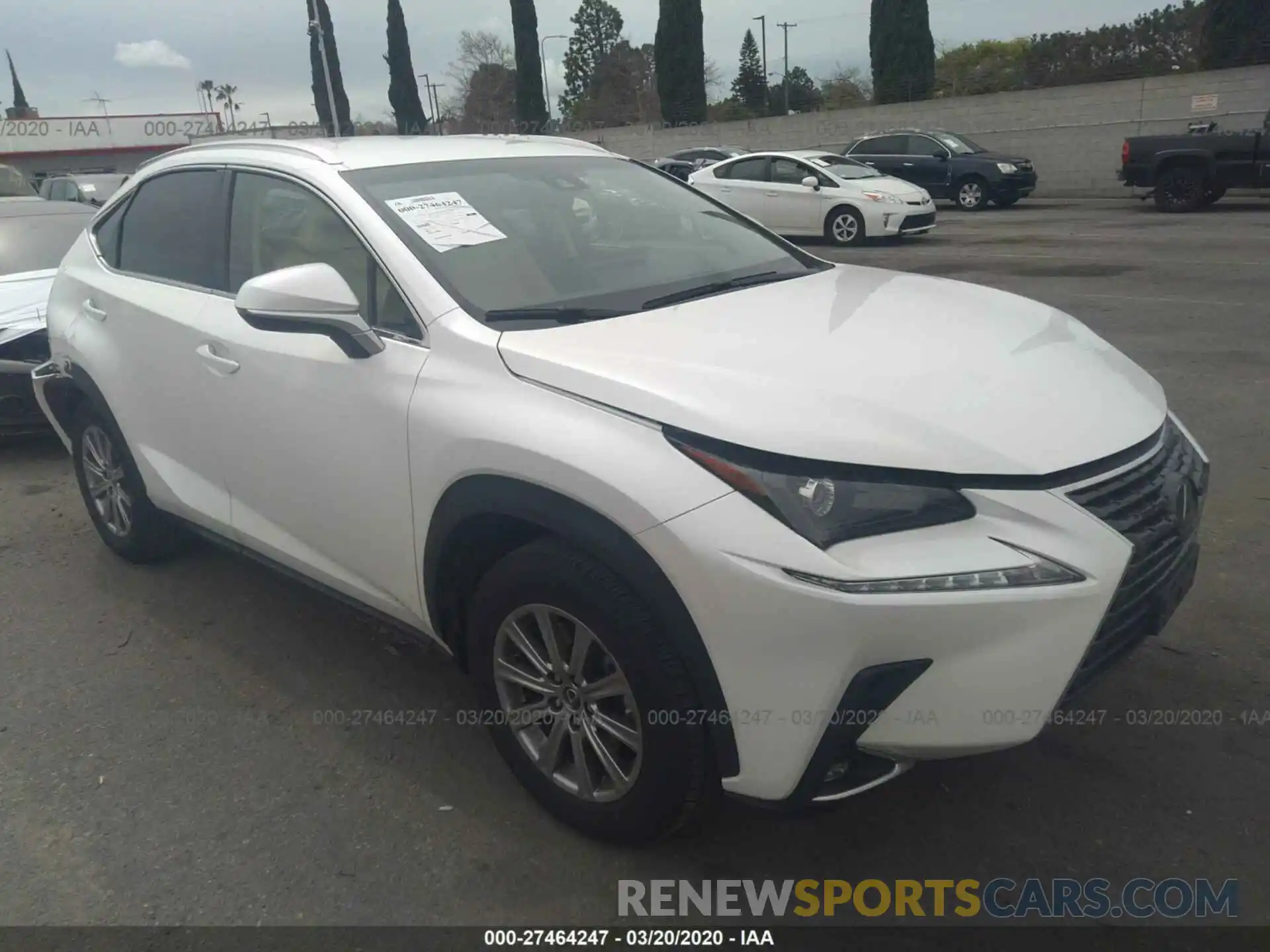 1 Photograph of a damaged car JTJYARBZ2K2146386 LEXUS NX 2019