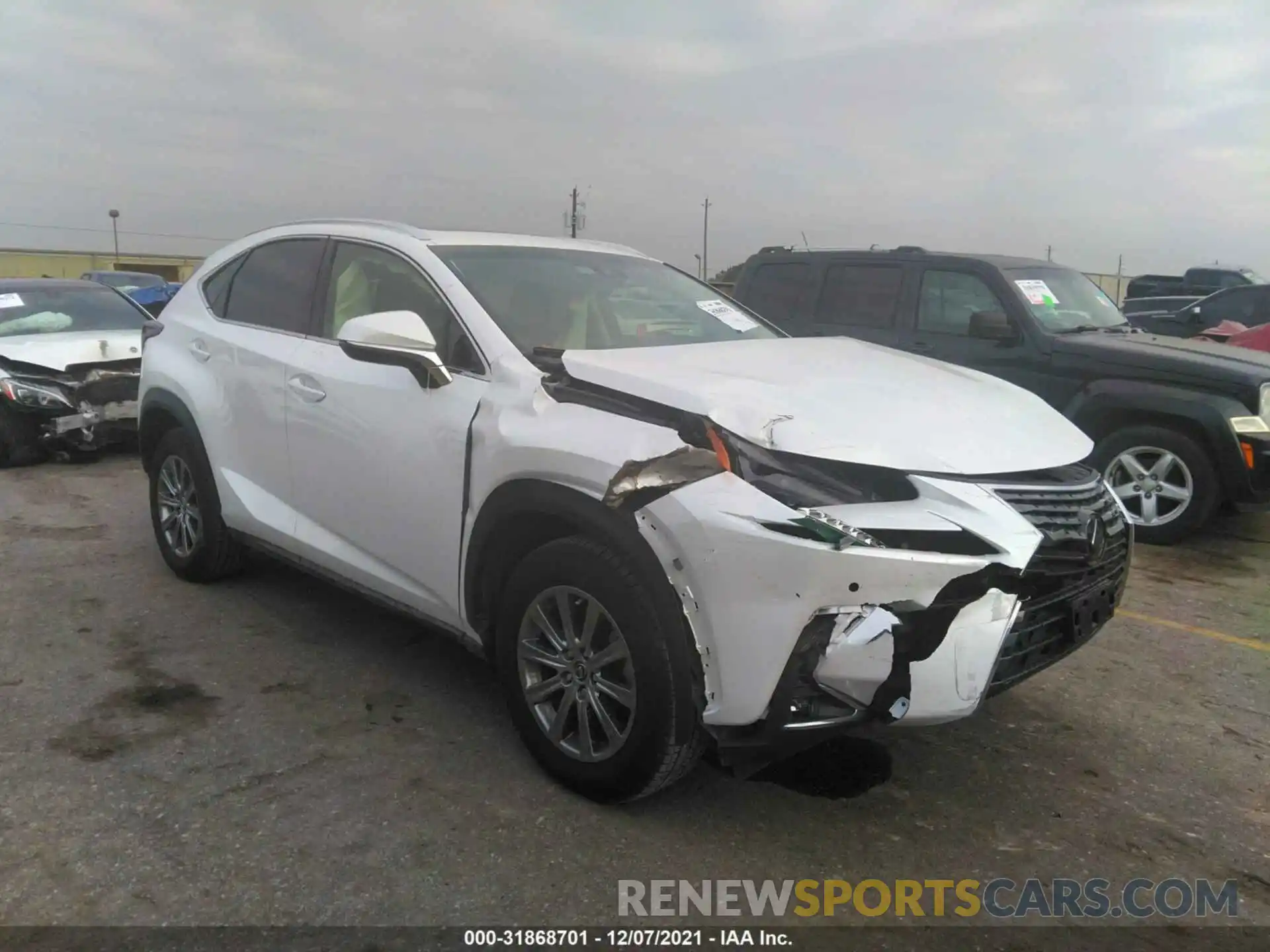 1 Photograph of a damaged car JTJYARBZ2K2156884 LEXUS NX 2019