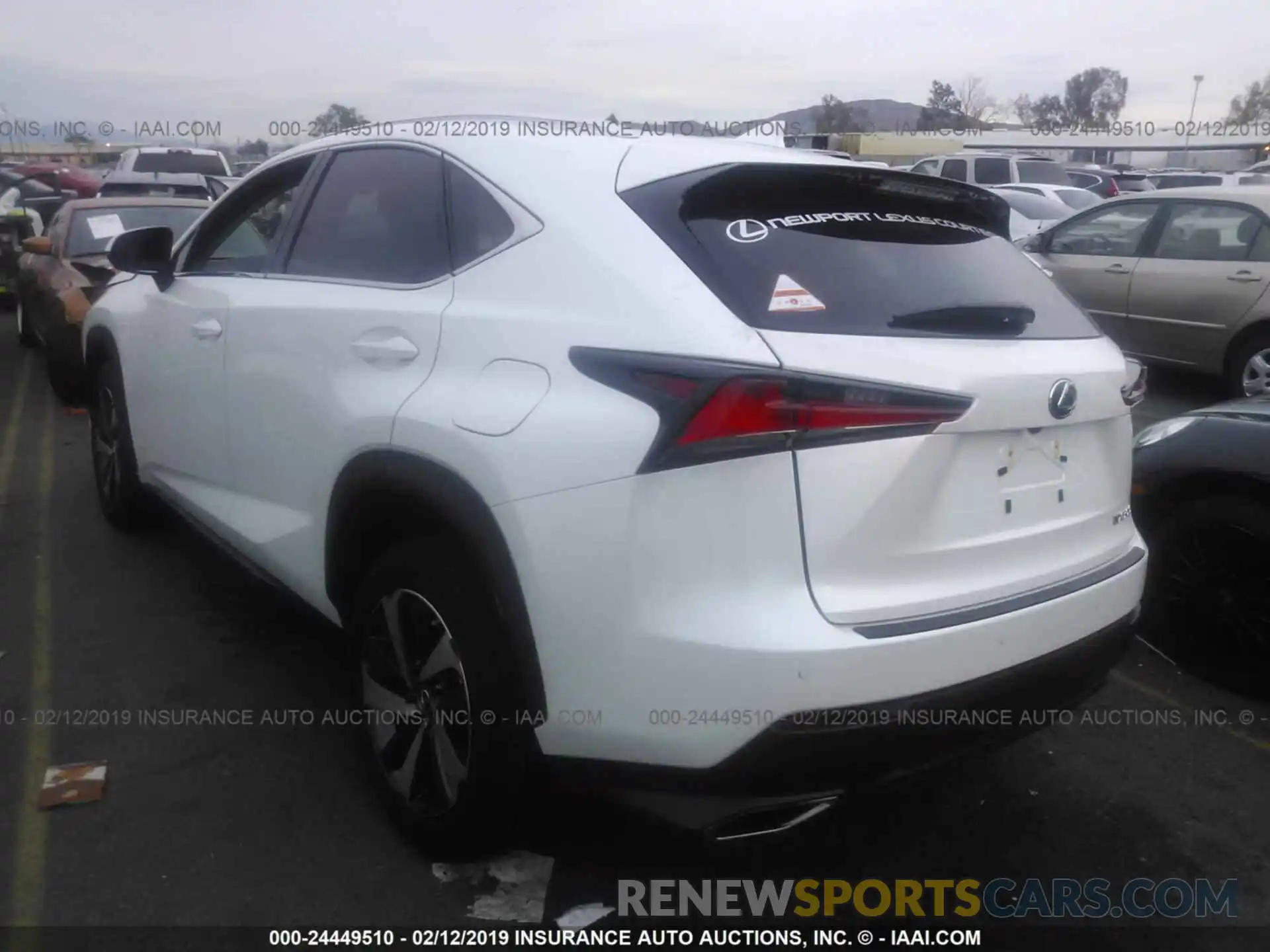 3 Фотография поврежденного автомобиля JTJYARBZ3K2117558 LEXUS NX 2019