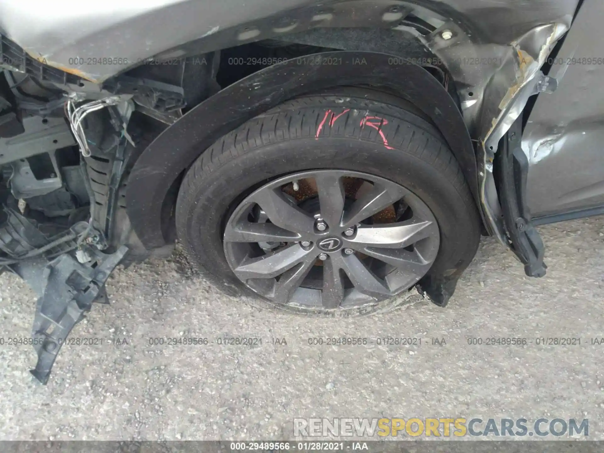 11 Фотография поврежденного автомобиля JTJYARBZ3K2117947 LEXUS NX 2019