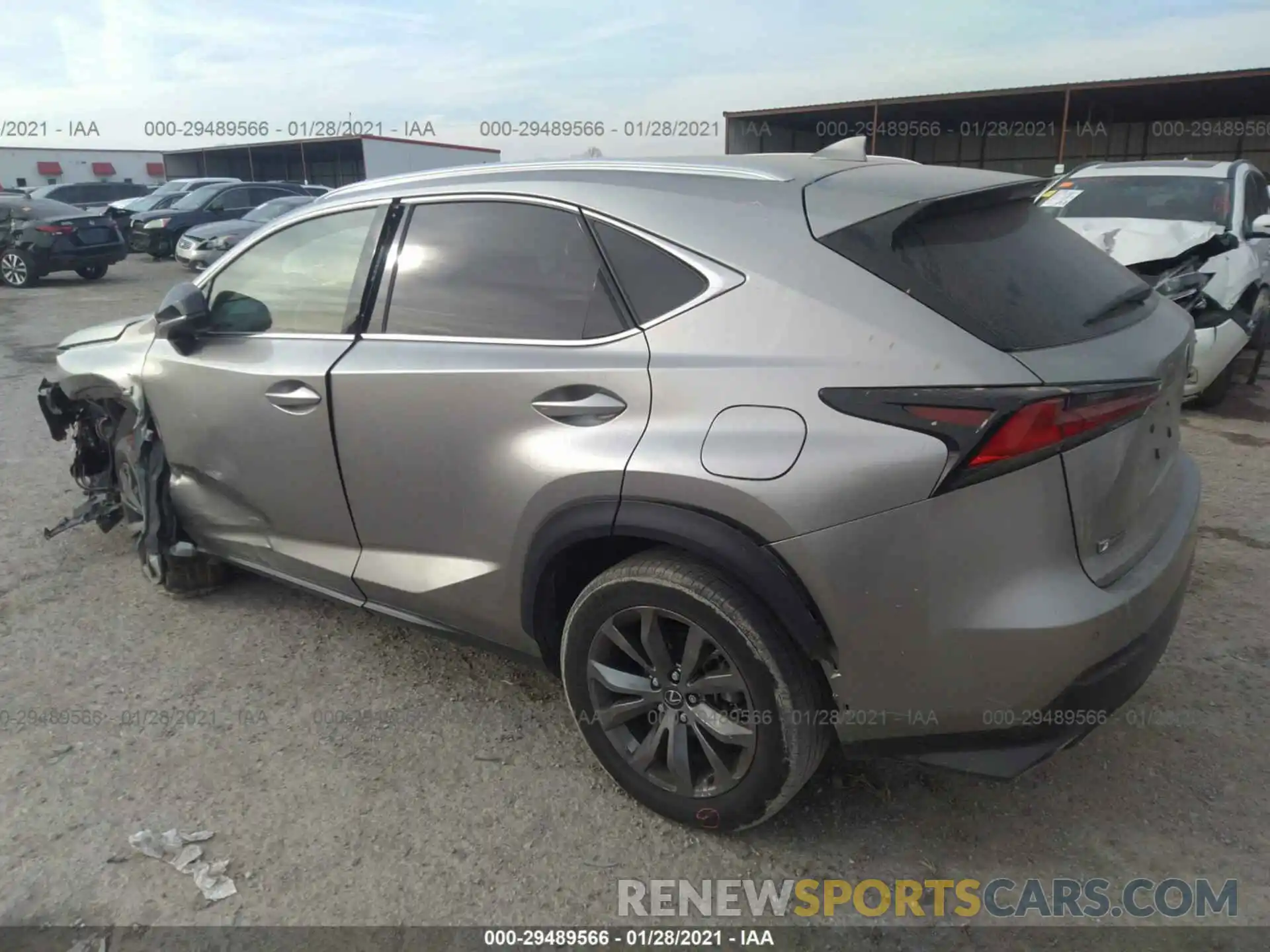 3 Фотография поврежденного автомобиля JTJYARBZ3K2117947 LEXUS NX 2019