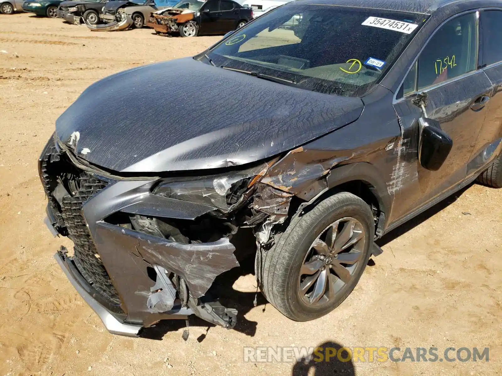 9 Фотография поврежденного автомобиля JTJYARBZ3K2126812 LEXUS NX 2019