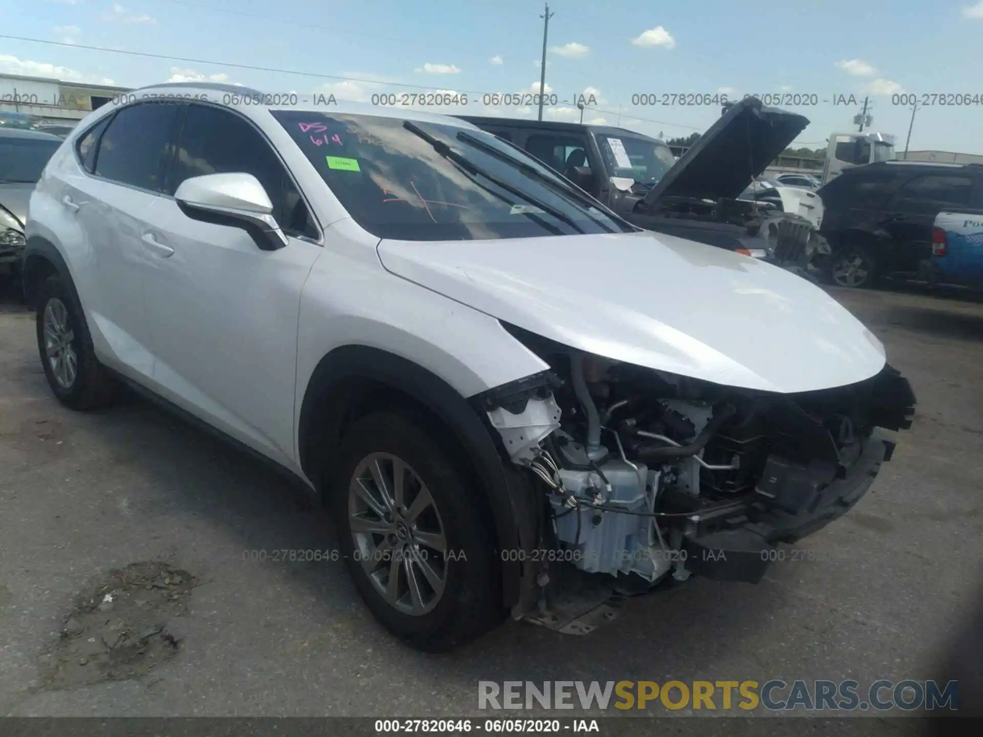 1 Photograph of a damaged car JTJYARBZ3K2128916 LEXUS NX 2019