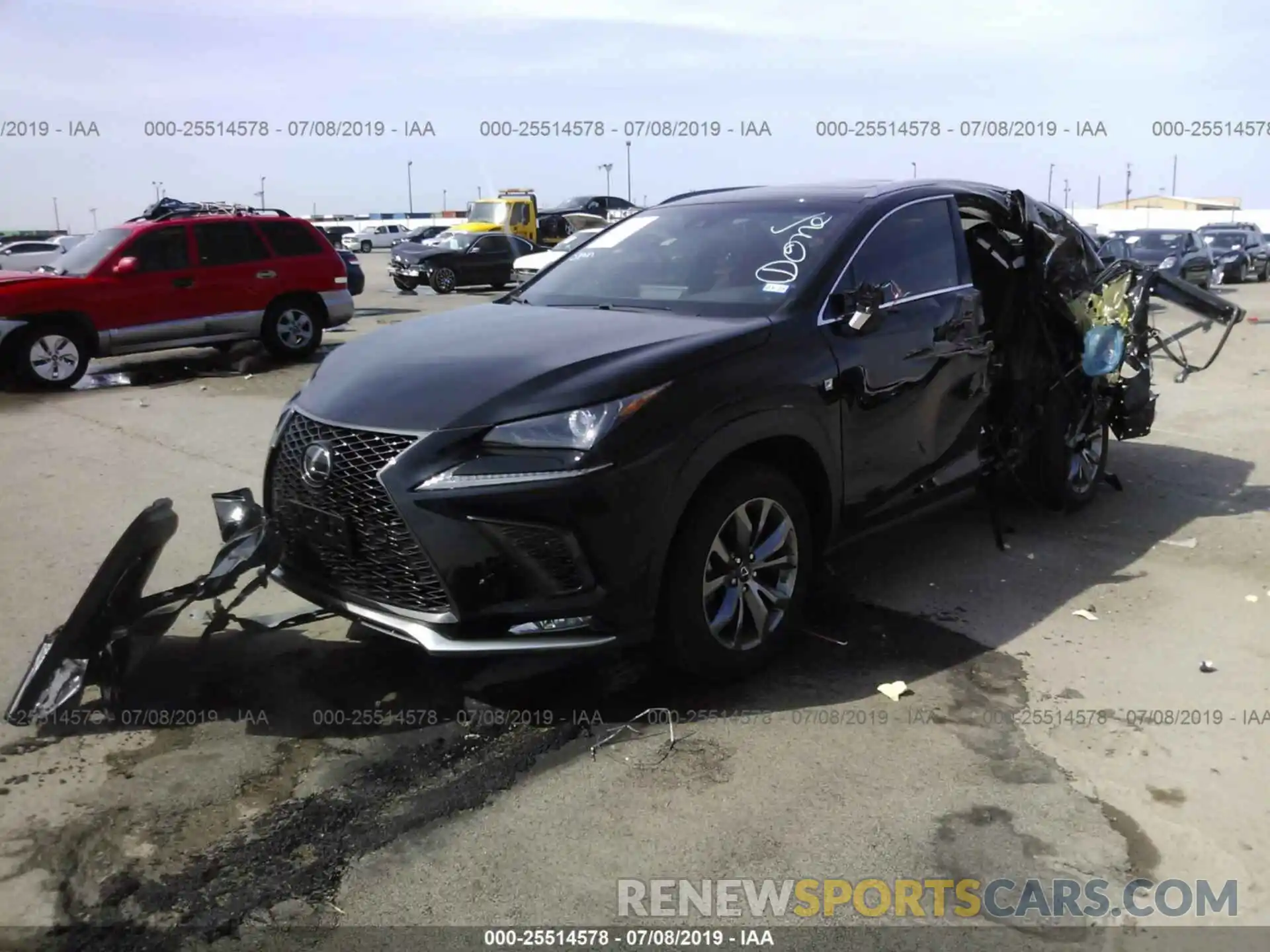 2 Фотография поврежденного автомобиля JTJYARBZ3K2129113 LEXUS NX 2019