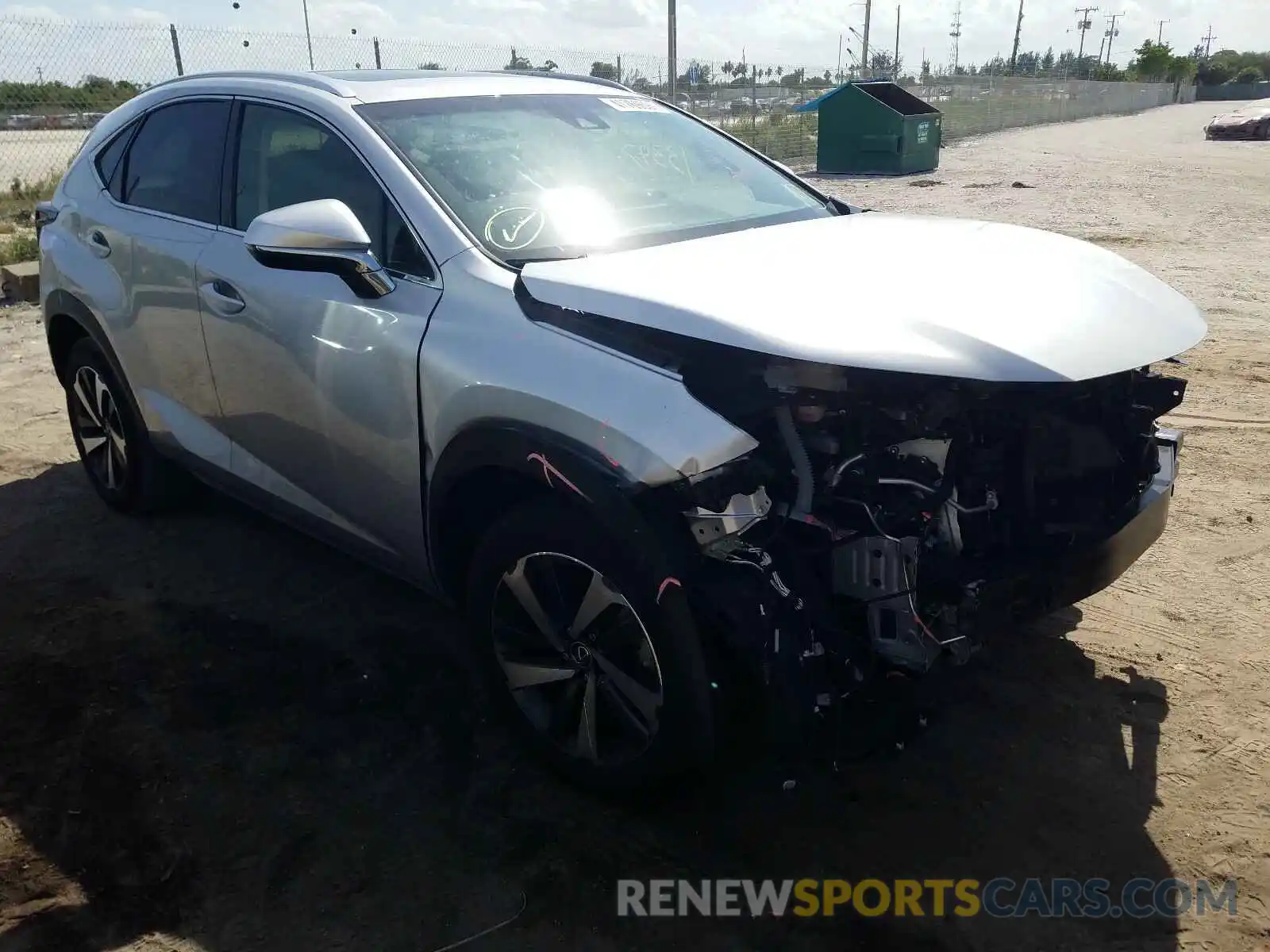 1 Photograph of a damaged car JTJYARBZ3K2130083 LEXUS NX 2019