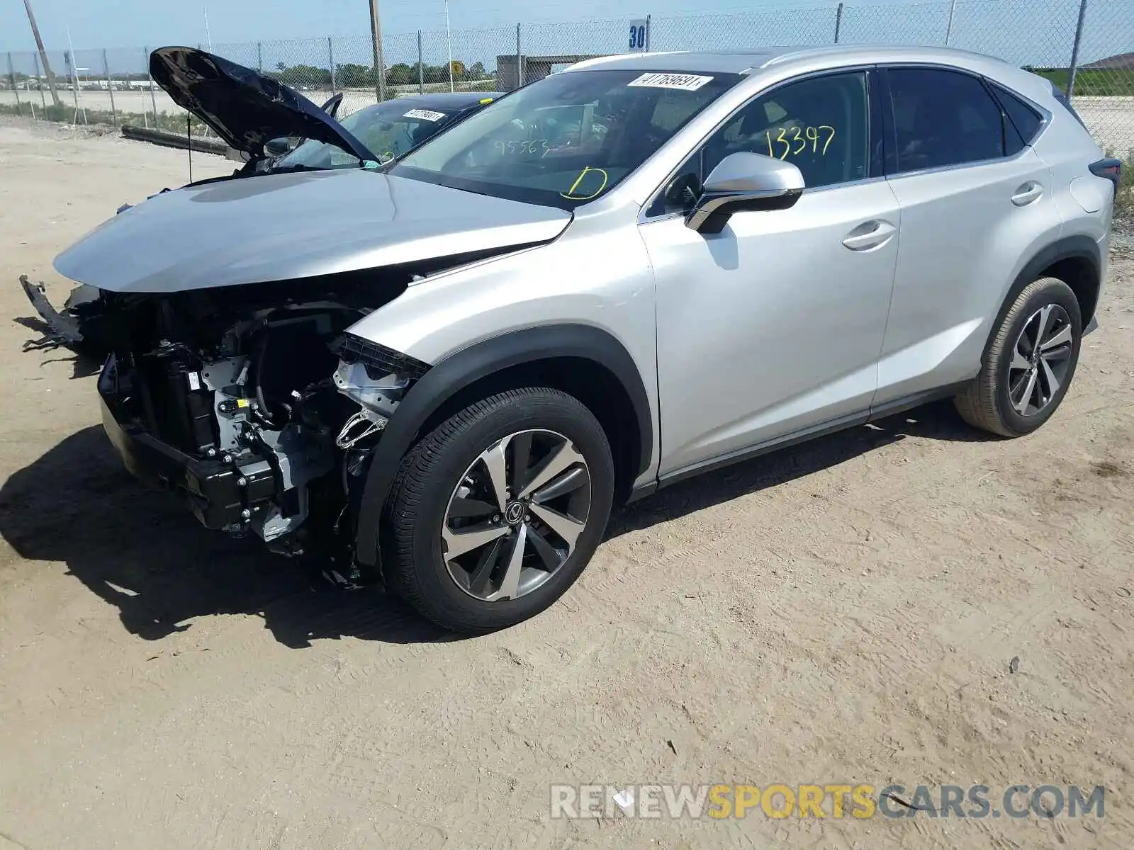 2 Photograph of a damaged car JTJYARBZ3K2130083 LEXUS NX 2019