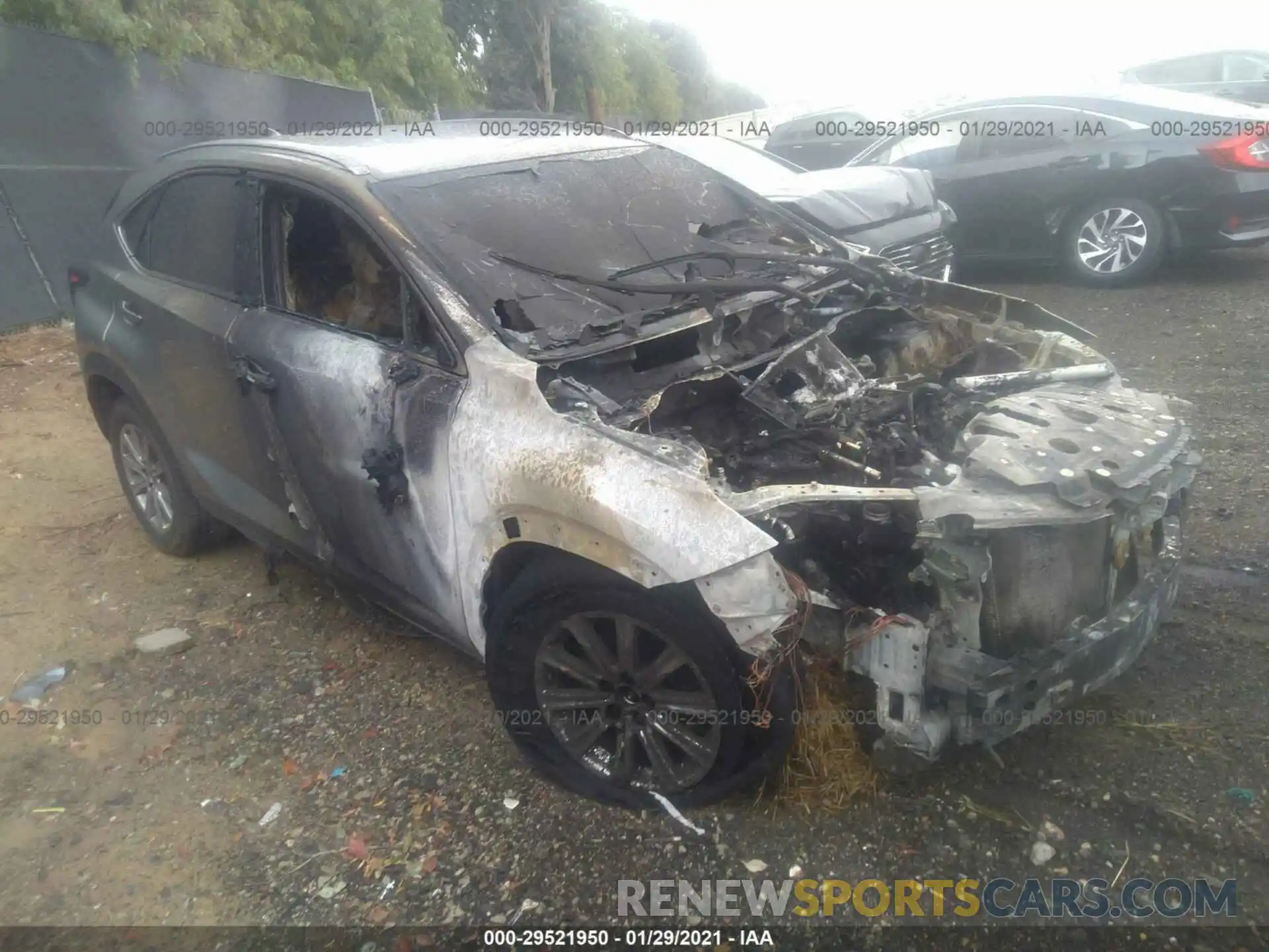 1 Photograph of a damaged car JTJYARBZ3K2136613 LEXUS NX 2019