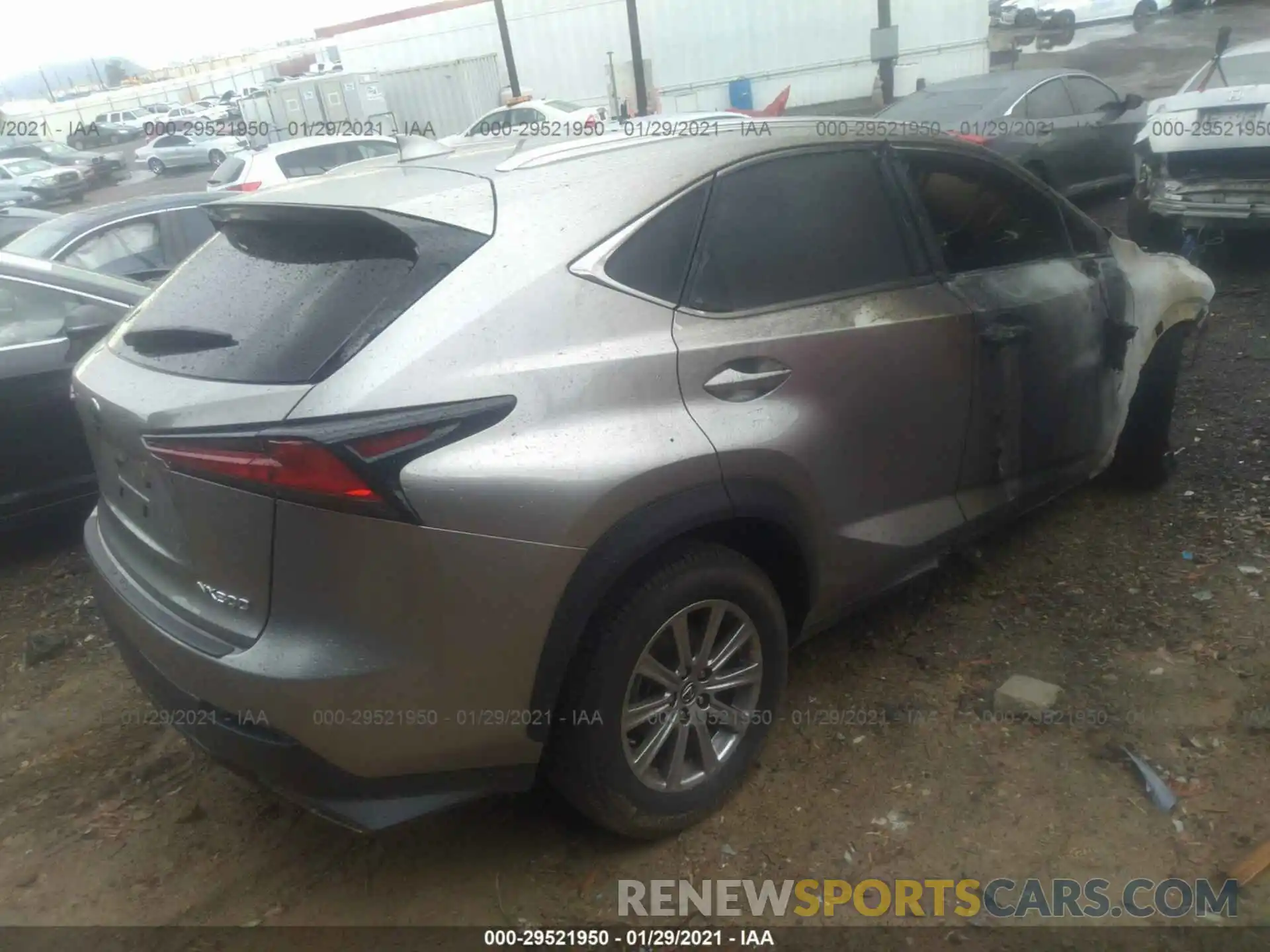 4 Фотография поврежденного автомобиля JTJYARBZ3K2136613 LEXUS NX 2019