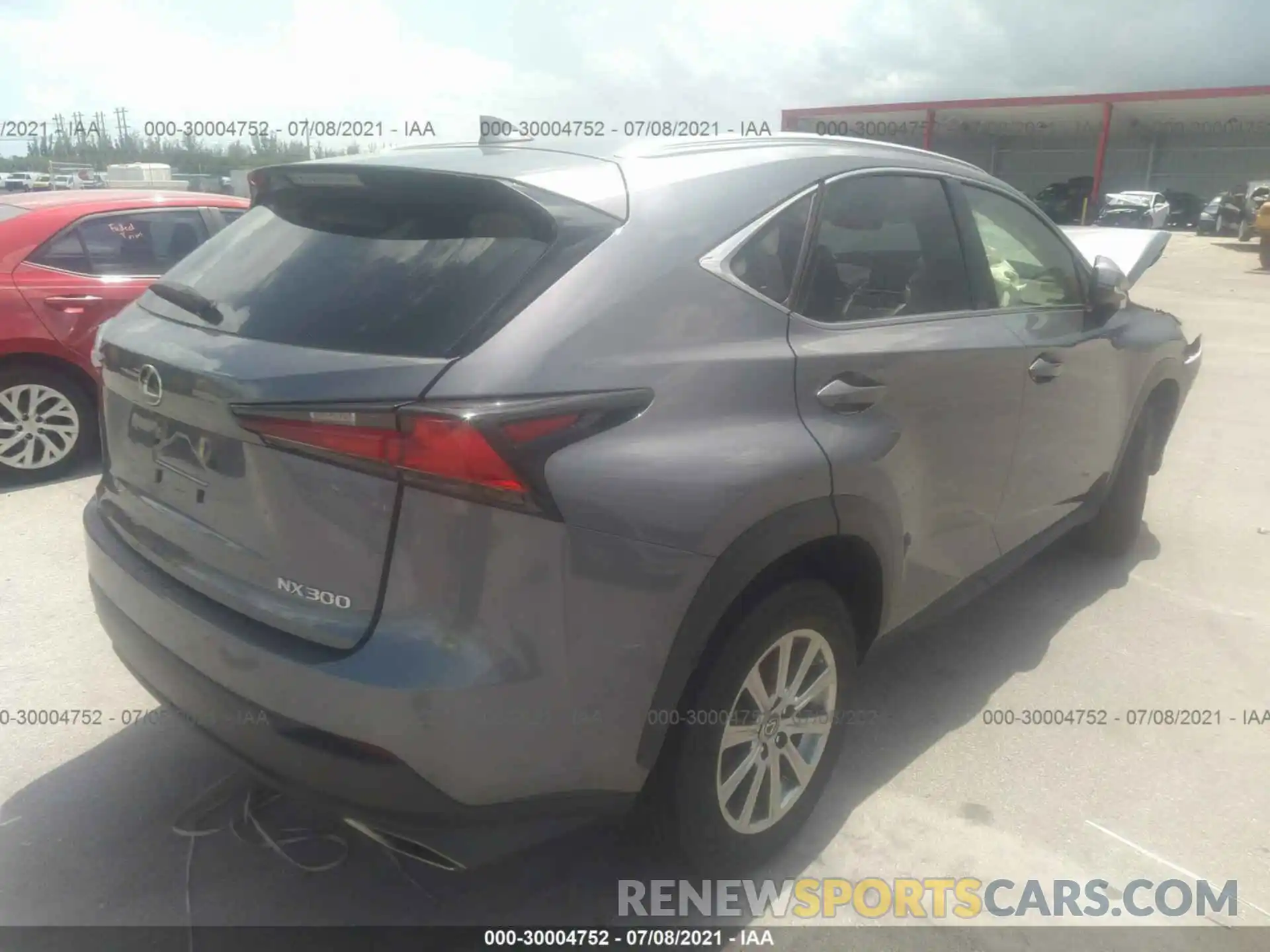 4 Фотография поврежденного автомобиля JTJYARBZ3K2142203 LEXUS NX 2019