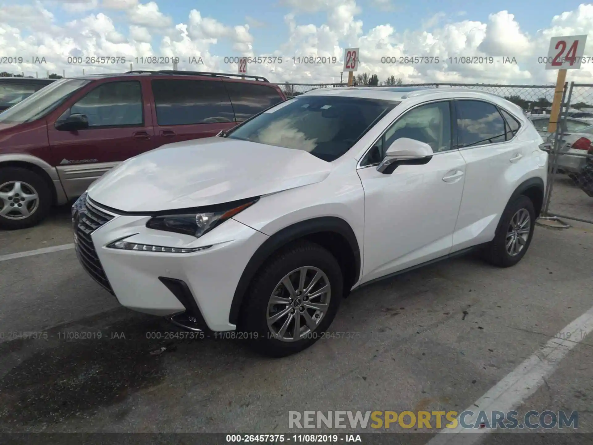 2 Фотография поврежденного автомобиля JTJYARBZ3K2147868 LEXUS NX 2019