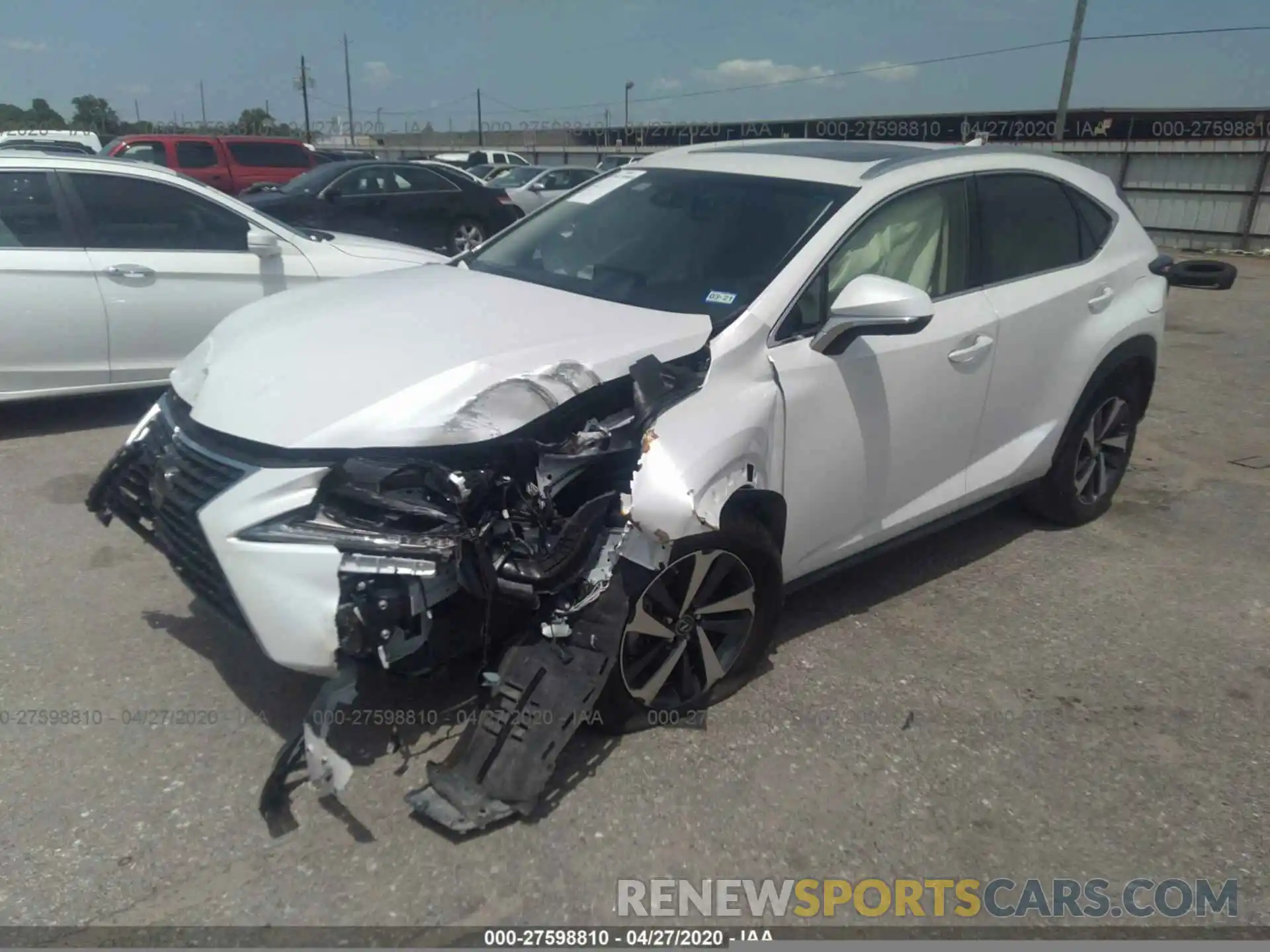 2 Photograph of a damaged car JTJYARBZ3K2149667 LEXUS NX 2019