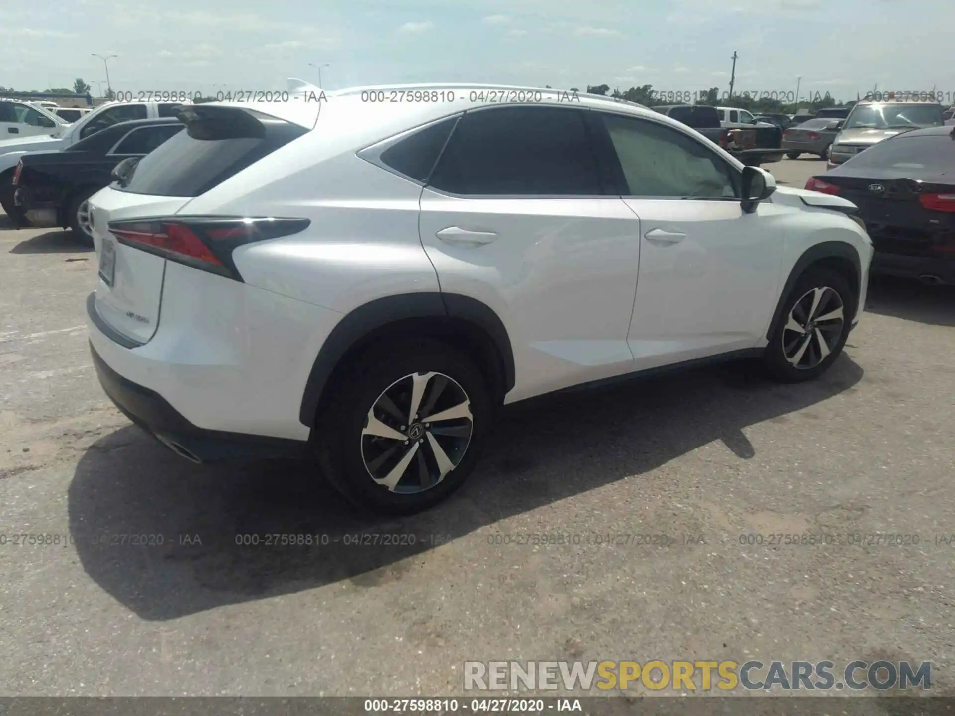 4 Фотография поврежденного автомобиля JTJYARBZ3K2149667 LEXUS NX 2019