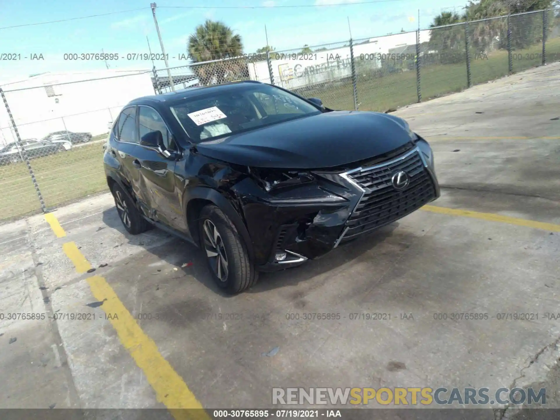 1 Photograph of a damaged car JTJYARBZ3K2151483 LEXUS NX 2019