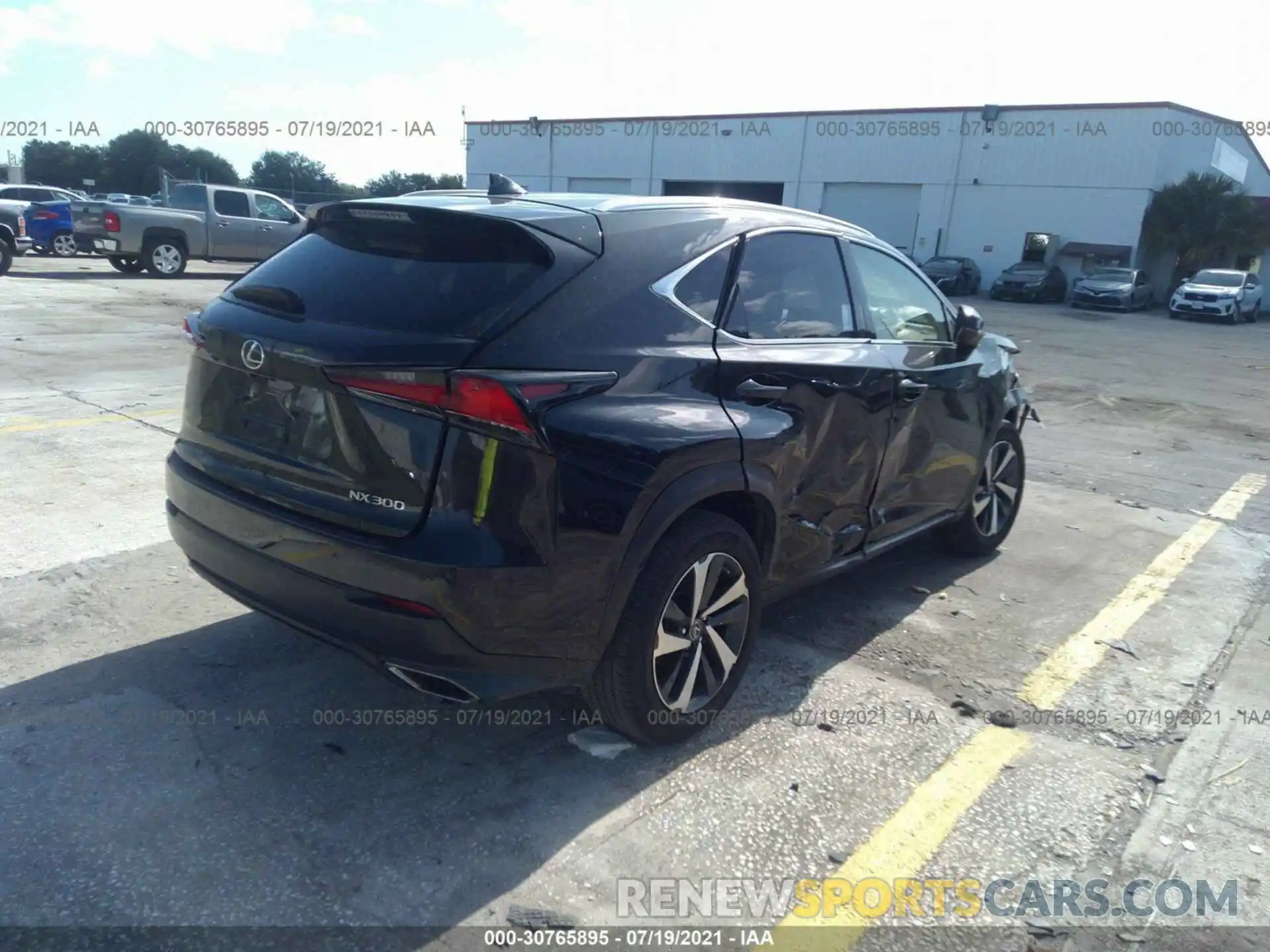 4 Фотография поврежденного автомобиля JTJYARBZ3K2151483 LEXUS NX 2019