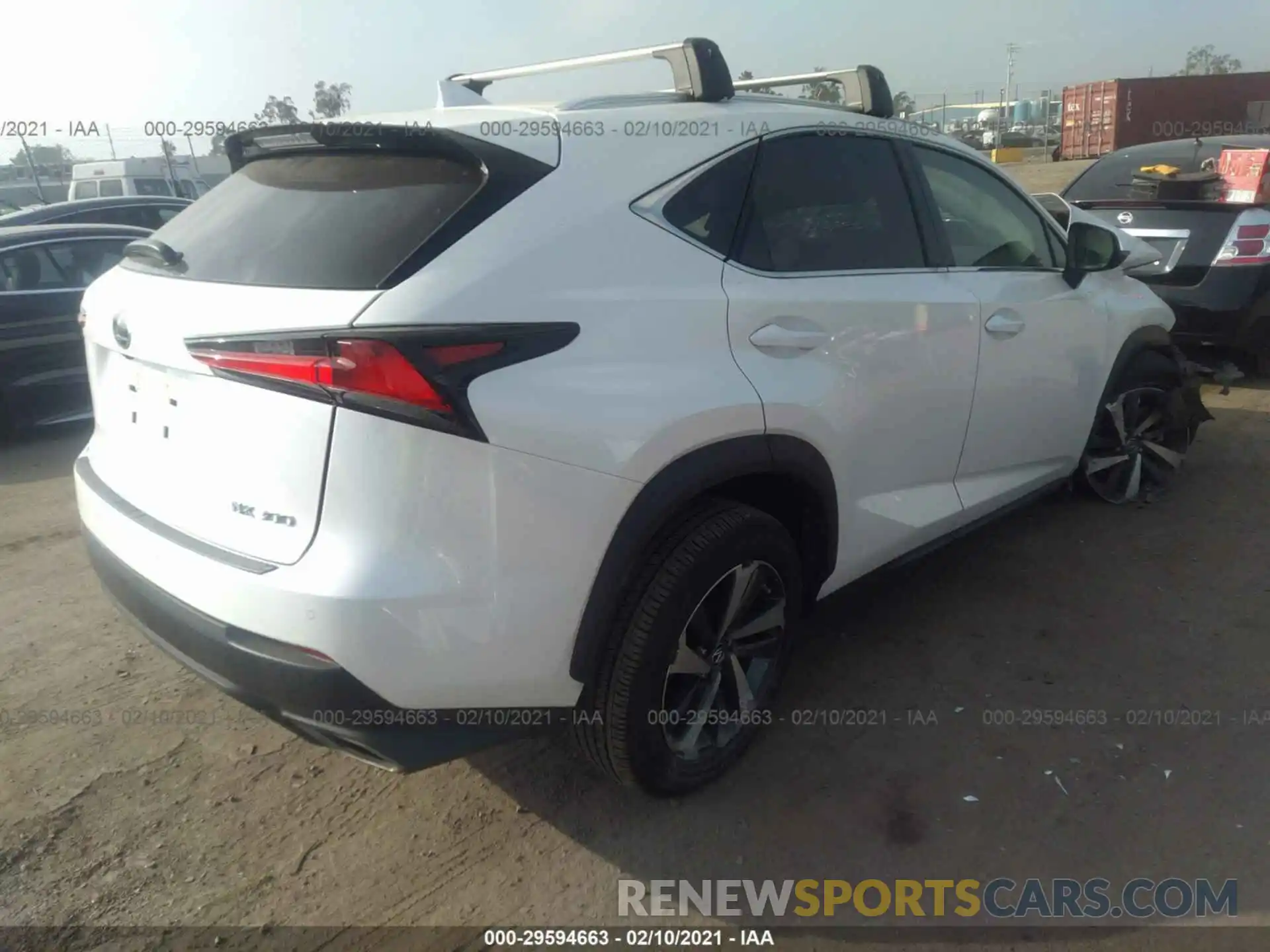 4 Фотография поврежденного автомобиля JTJYARBZ3K2152486 LEXUS NX 2019