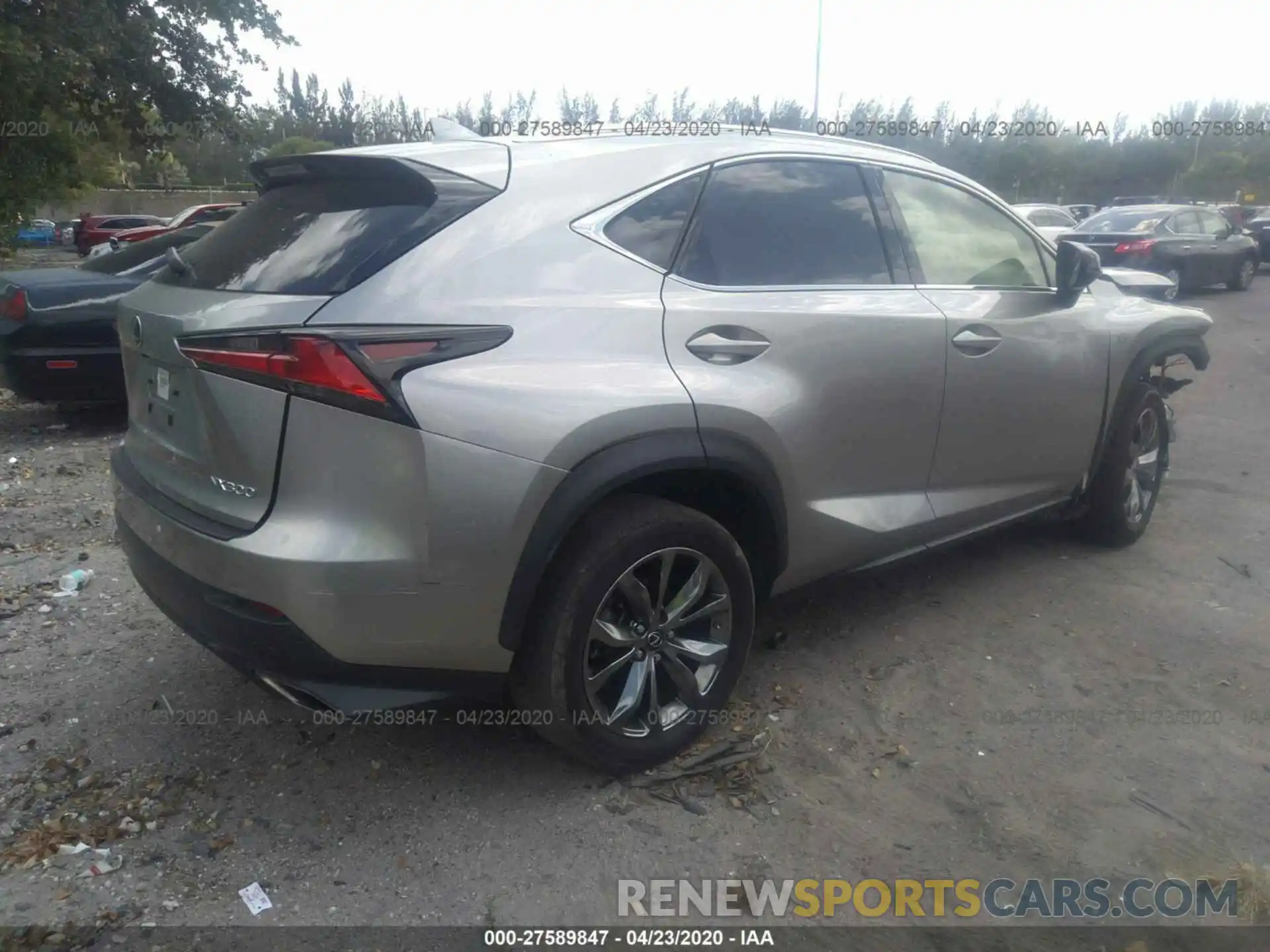 4 Фотография поврежденного автомобиля JTJYARBZ3K2153248 LEXUS NX 2019