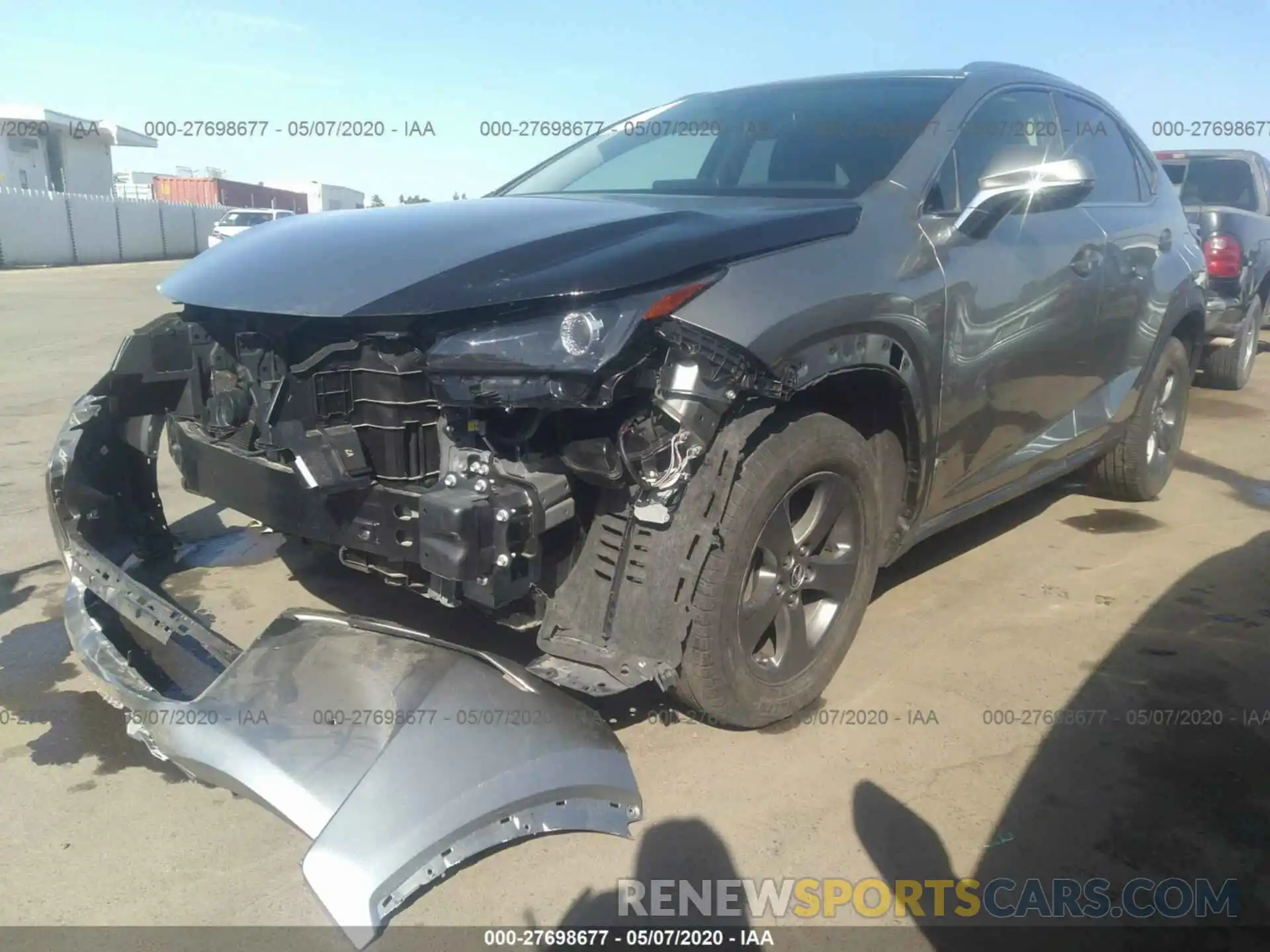 2 Фотография поврежденного автомобиля JTJYARBZ3K2154013 LEXUS NX 2019