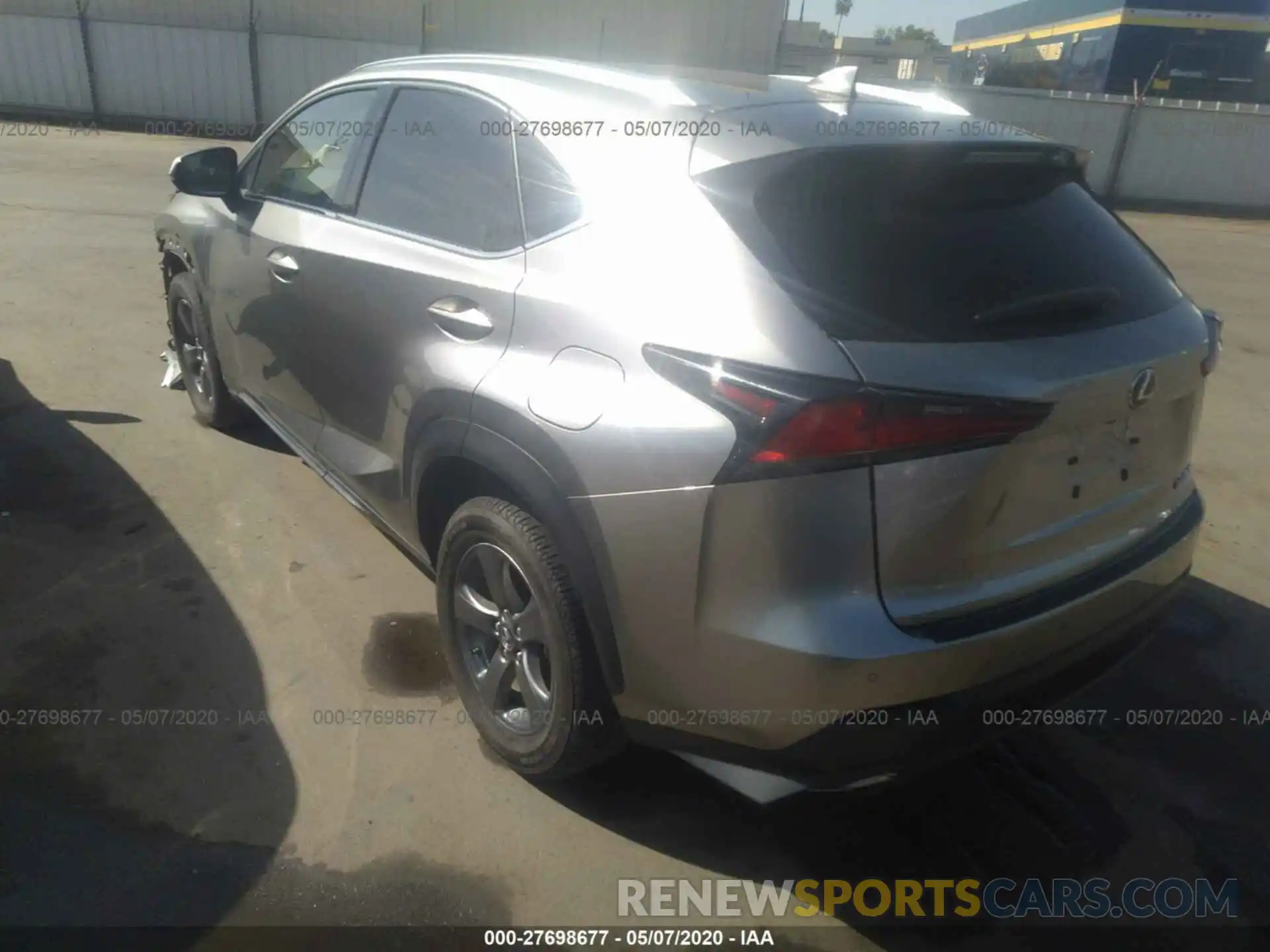 3 Фотография поврежденного автомобиля JTJYARBZ3K2154013 LEXUS NX 2019