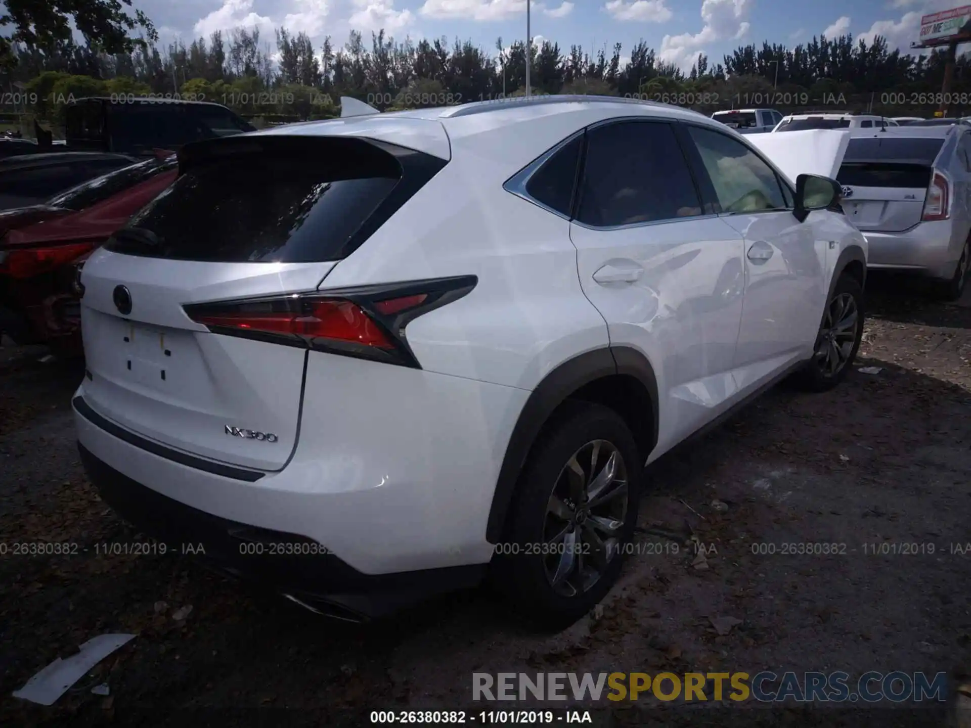 4 Фотография поврежденного автомобиля JTJYARBZ3K2154397 LEXUS NX 2019