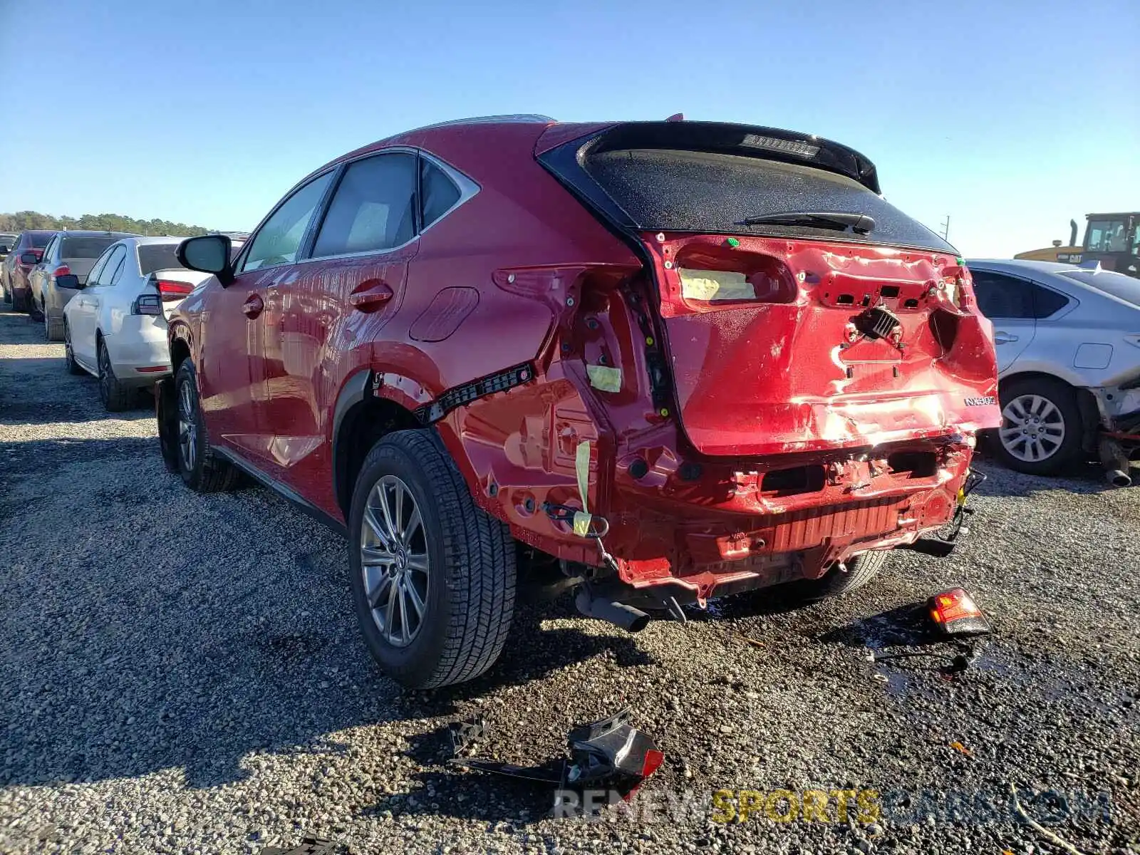 3 Фотография поврежденного автомобиля JTJYARBZ3K2154464 LEXUS NX 2019