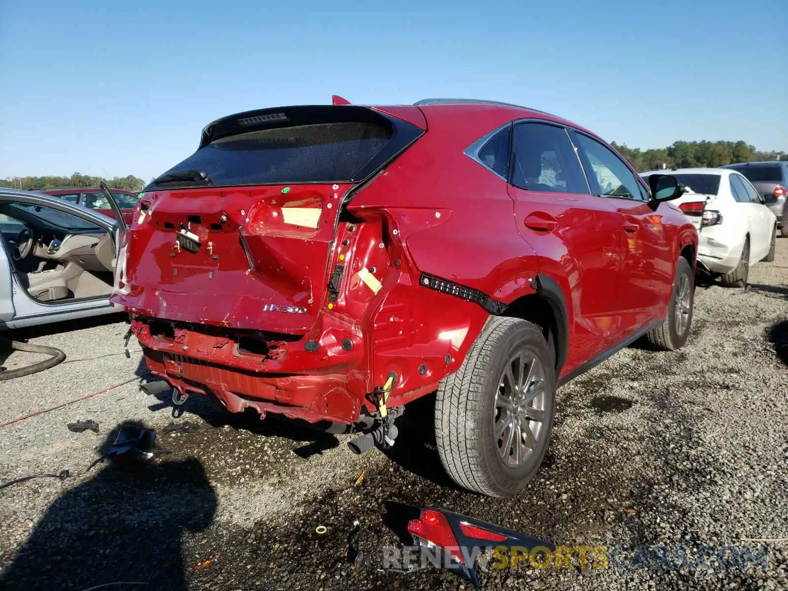 4 Фотография поврежденного автомобиля JTJYARBZ3K2154464 LEXUS NX 2019