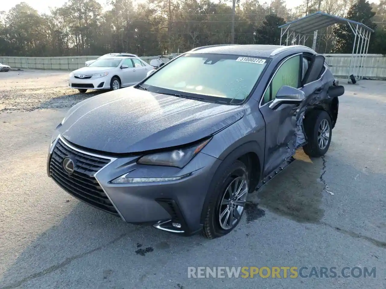 2 Фотография поврежденного автомобиля JTJYARBZ4K2117312 LEXUS NX 2019