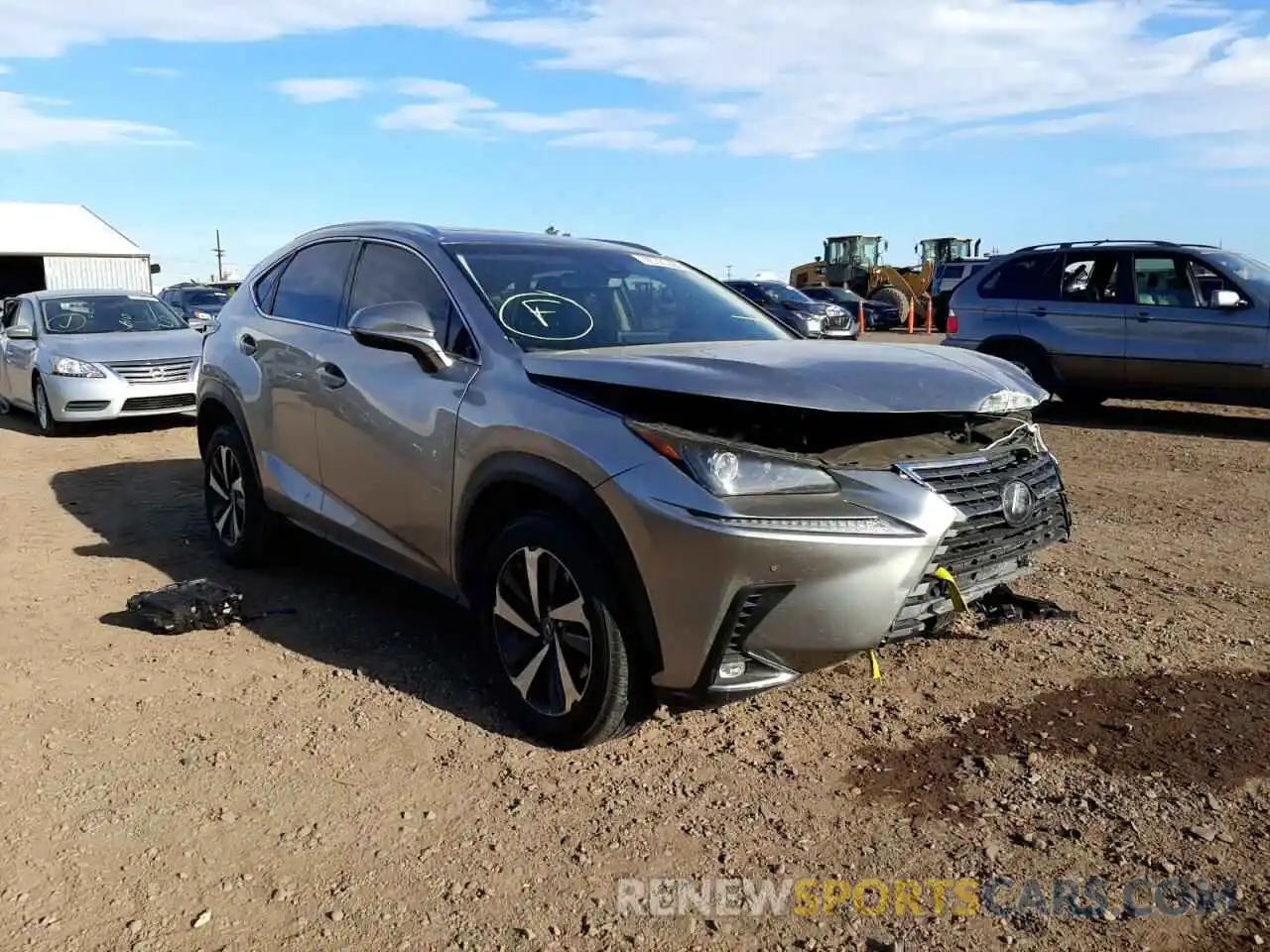 1 Photograph of a damaged car JTJYARBZ4K2120744 LEXUS NX 2019