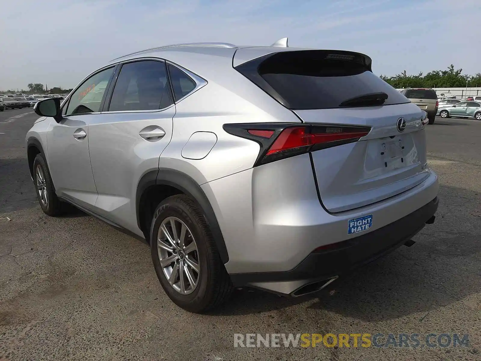 3 Фотография поврежденного автомобиля JTJYARBZ4K2123014 LEXUS NX 2019