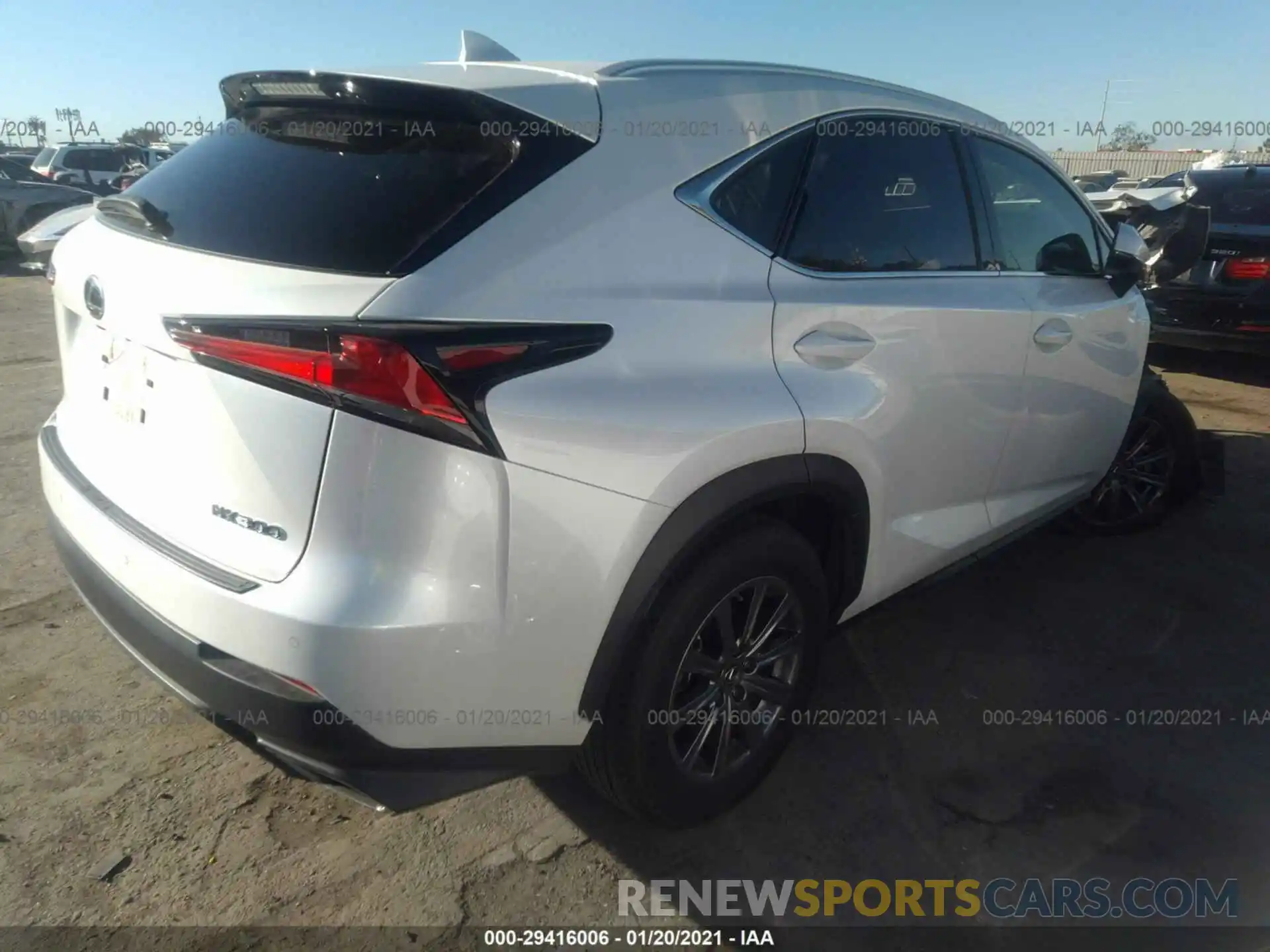 4 Фотография поврежденного автомобиля JTJYARBZ4K2125068 LEXUS NX 2019