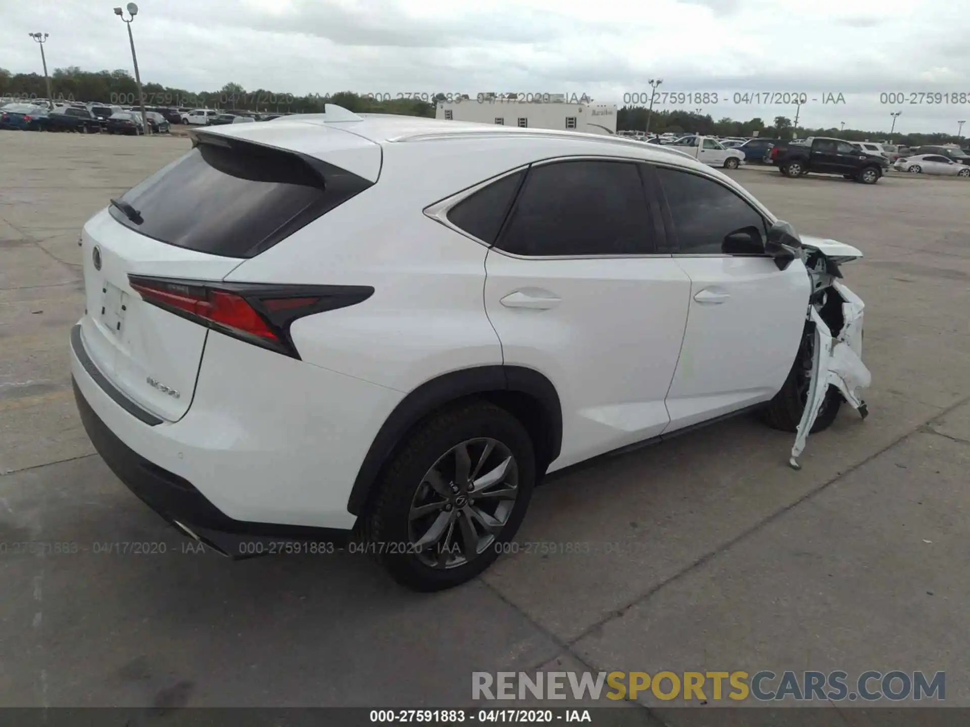 4 Фотография поврежденного автомобиля JTJYARBZ4K2133154 LEXUS NX 2019