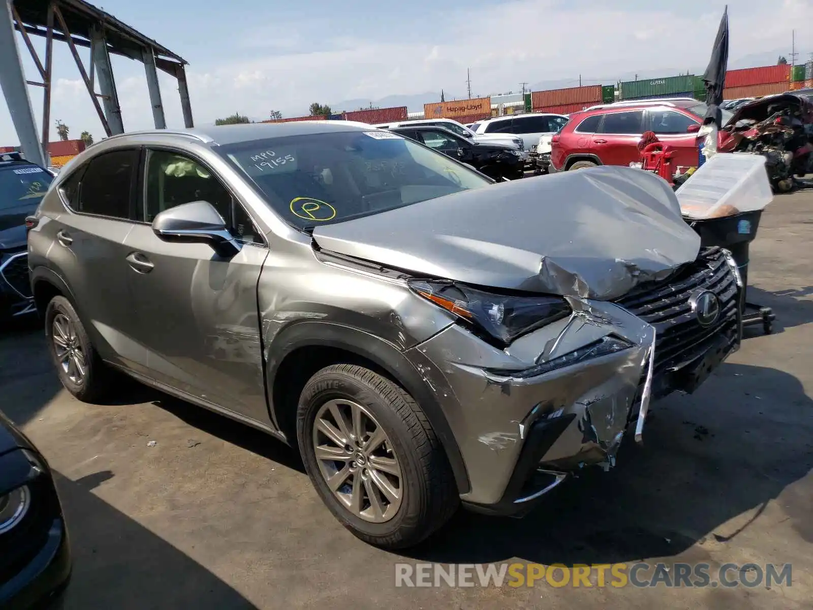 1 Photograph of a damaged car JTJYARBZ4K2135938 LEXUS NX 2019