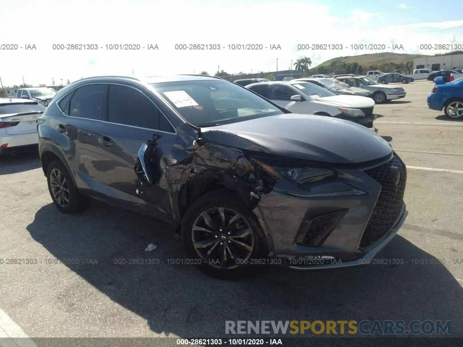 1 Photograph of a damaged car JTJYARBZ4K2136278 LEXUS NX 2019