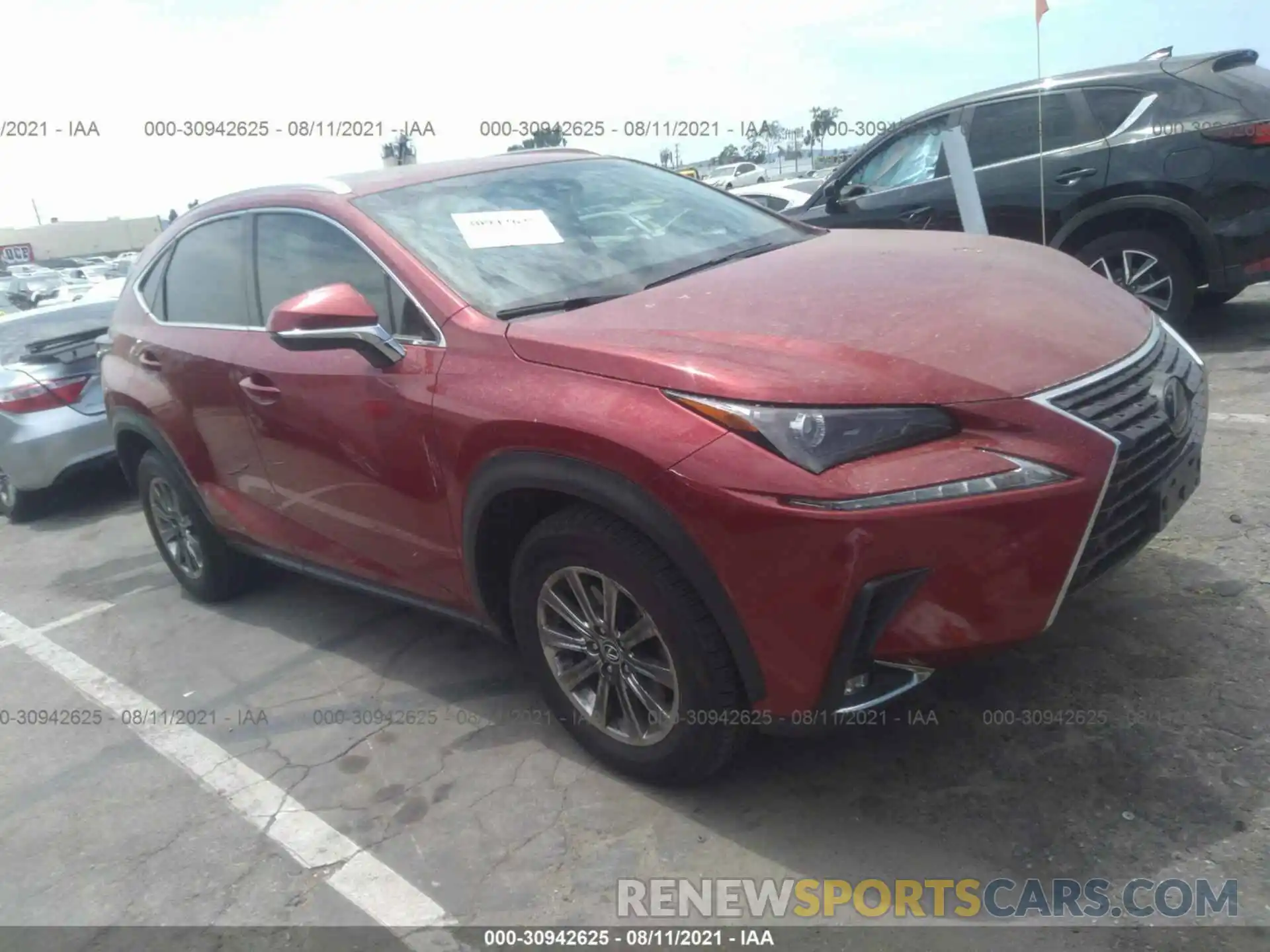 1 Photograph of a damaged car JTJYARBZ4K2136880 LEXUS NX 2019