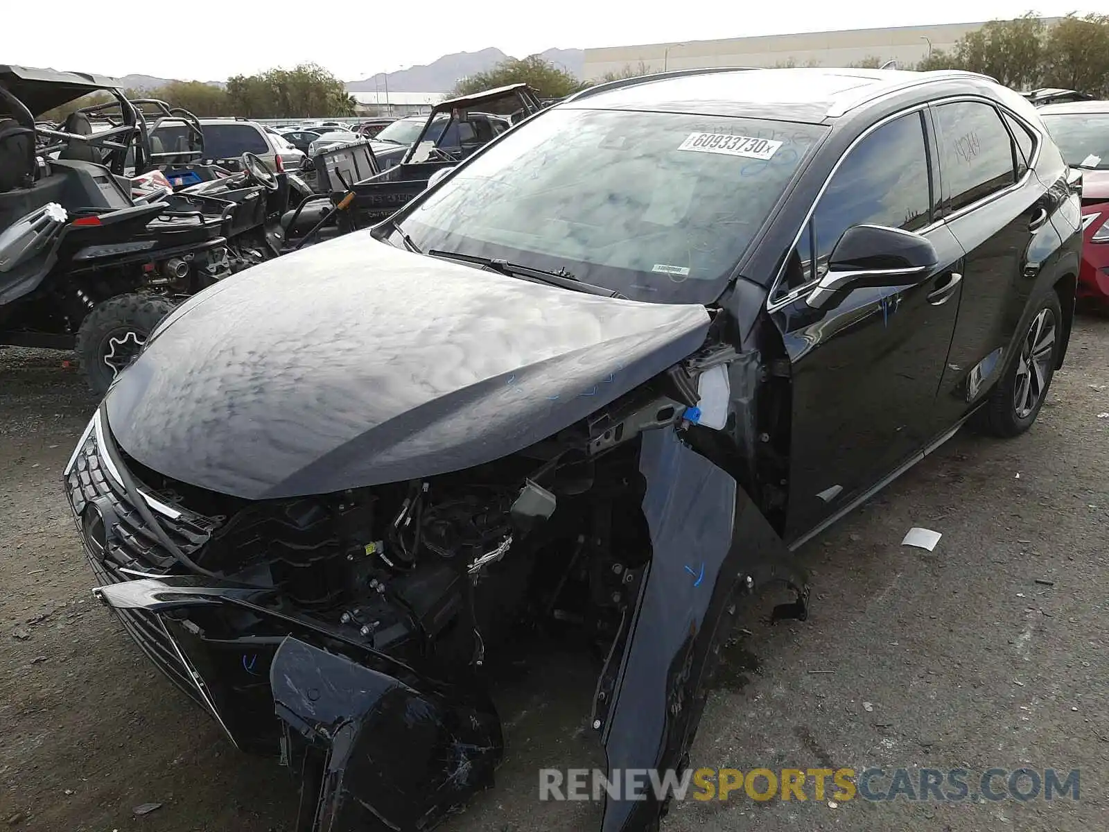 2 Фотография поврежденного автомобиля JTJYARBZ4K2136961 LEXUS NX 2019
