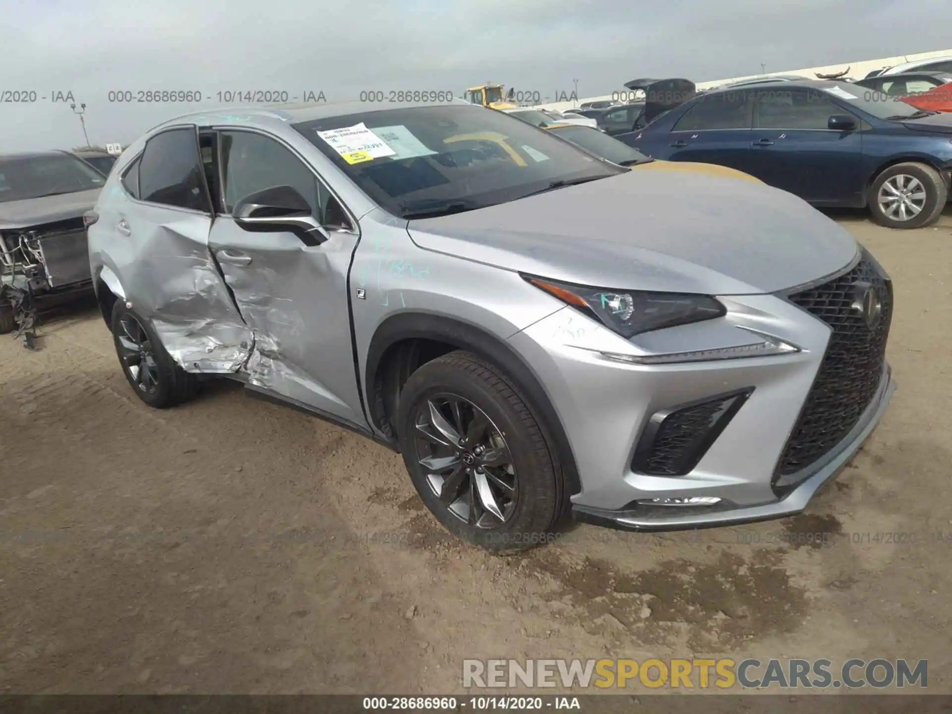 1 Photograph of a damaged car JTJYARBZ4K2138175 LEXUS NX 2019