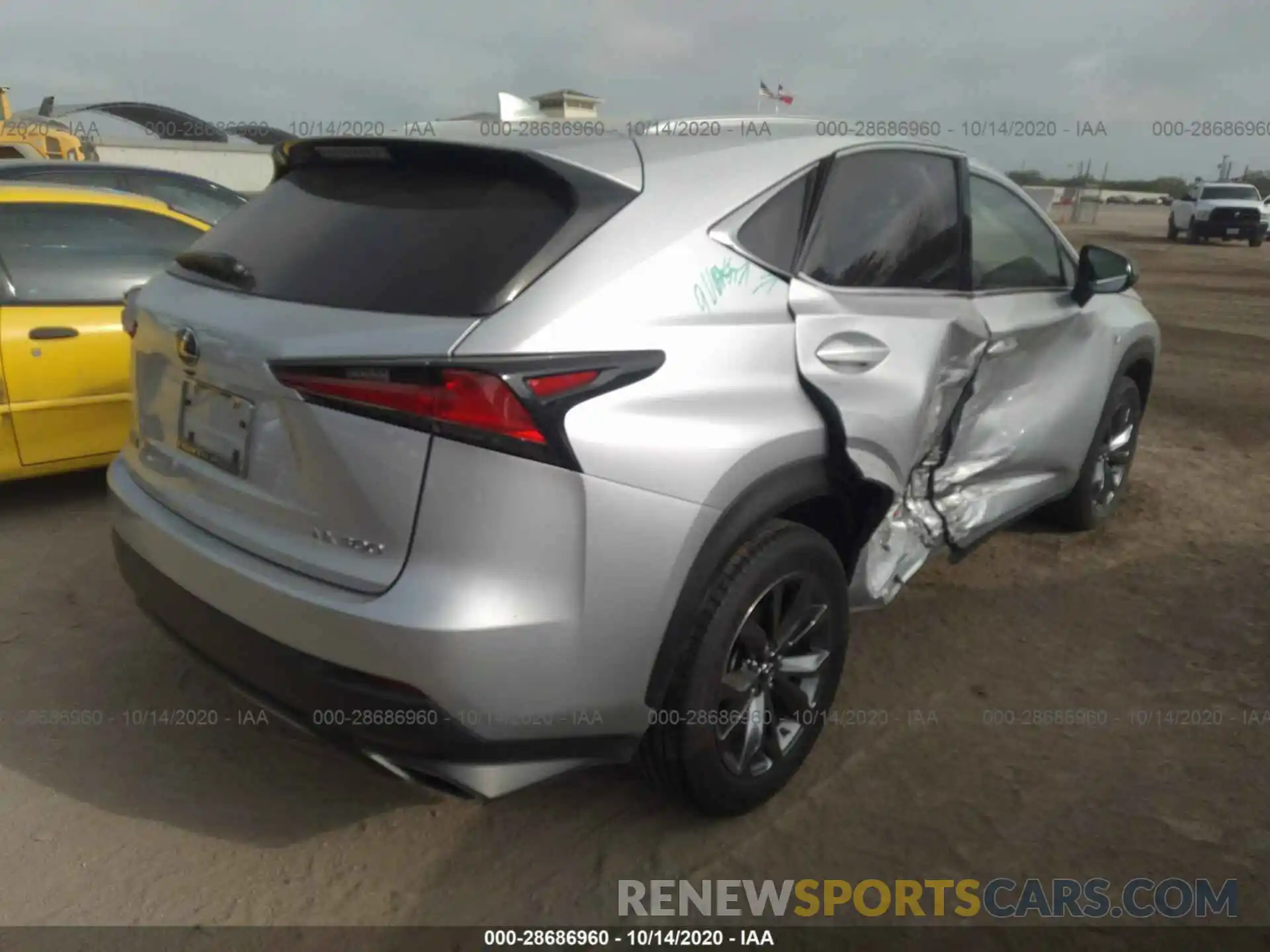 4 Фотография поврежденного автомобиля JTJYARBZ4K2138175 LEXUS NX 2019