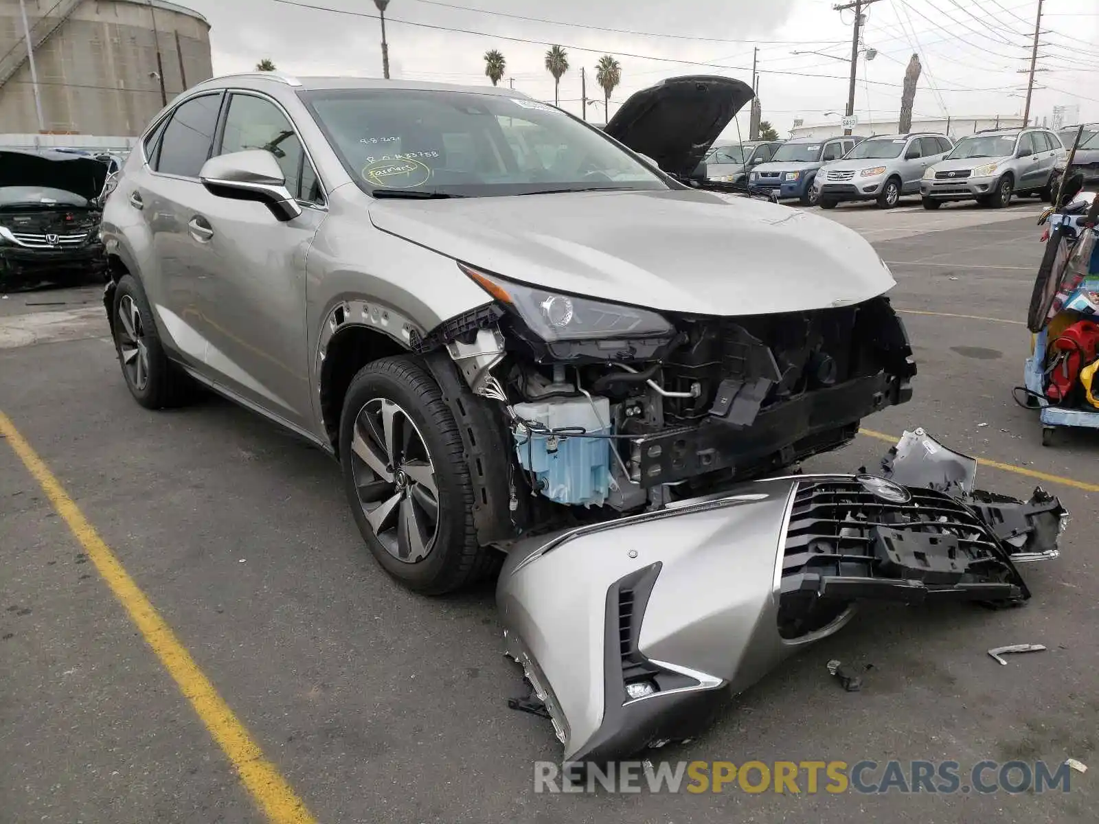 1 Photograph of a damaged car JTJYARBZ4K2140721 LEXUS NX 2019