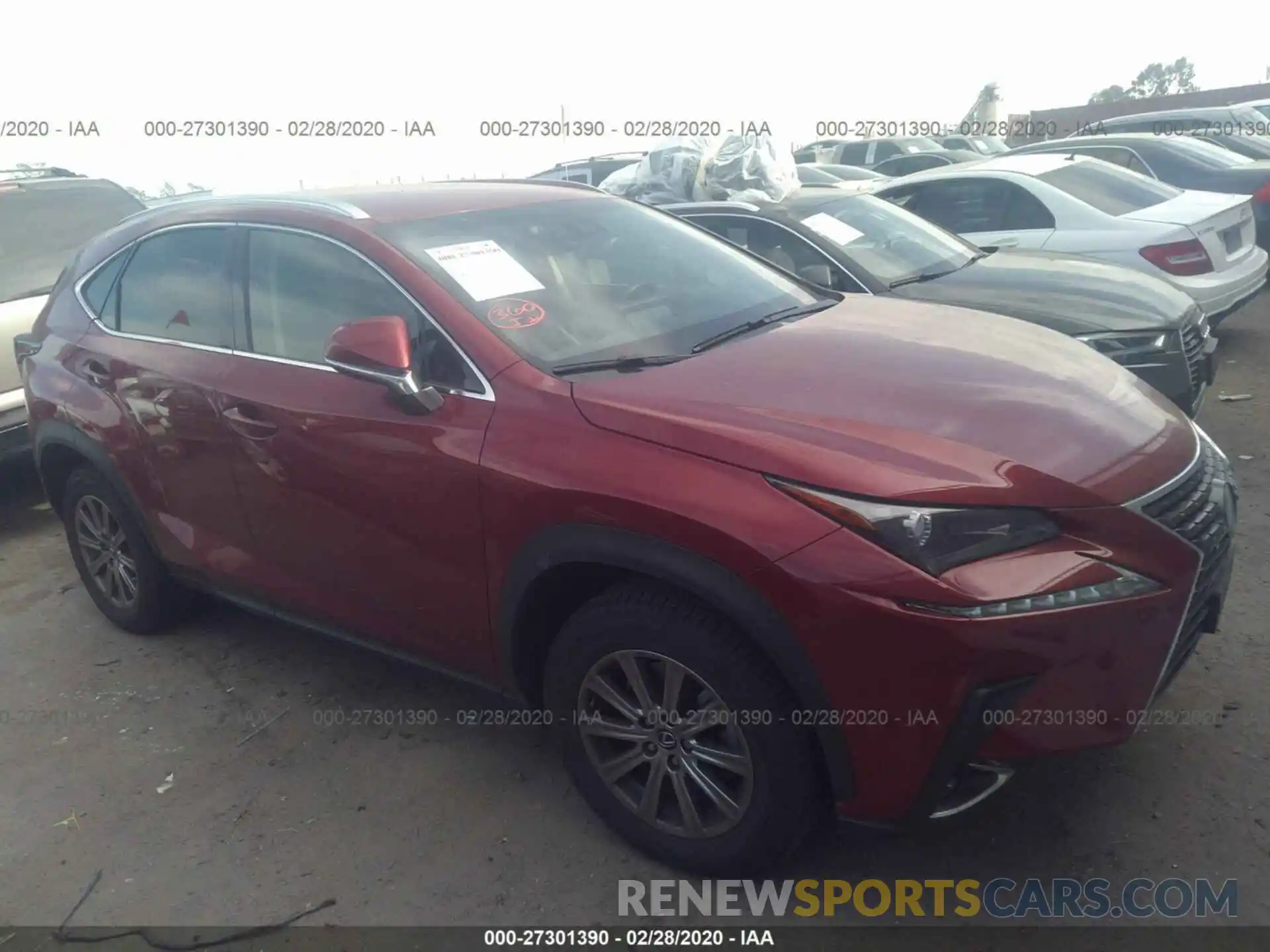 1 Photograph of a damaged car JTJYARBZ4K2141528 LEXUS NX 2019