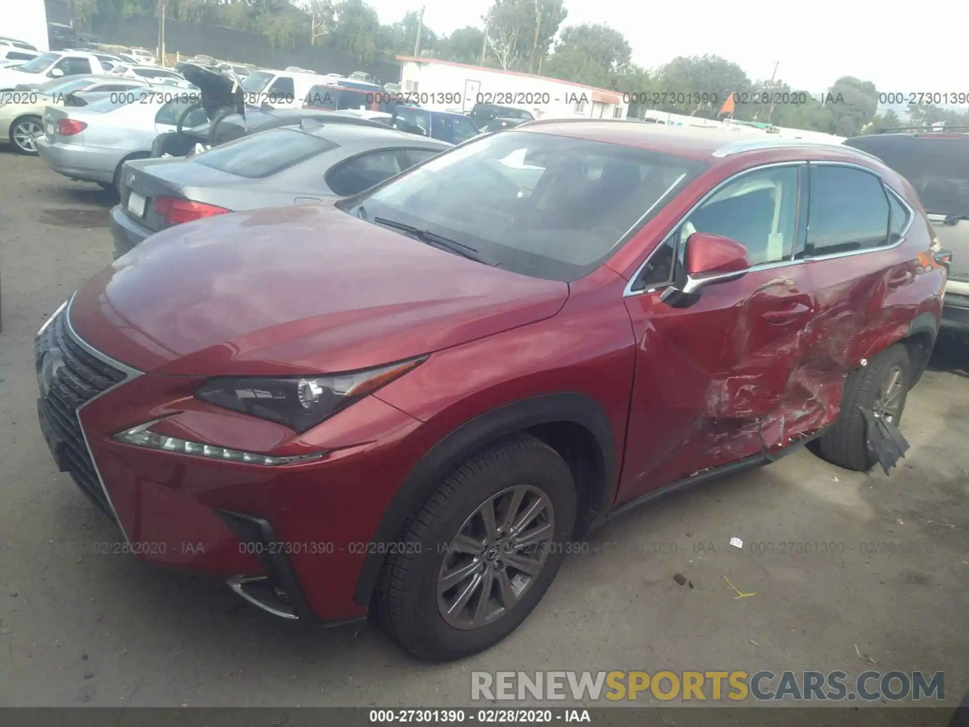 2 Photograph of a damaged car JTJYARBZ4K2141528 LEXUS NX 2019