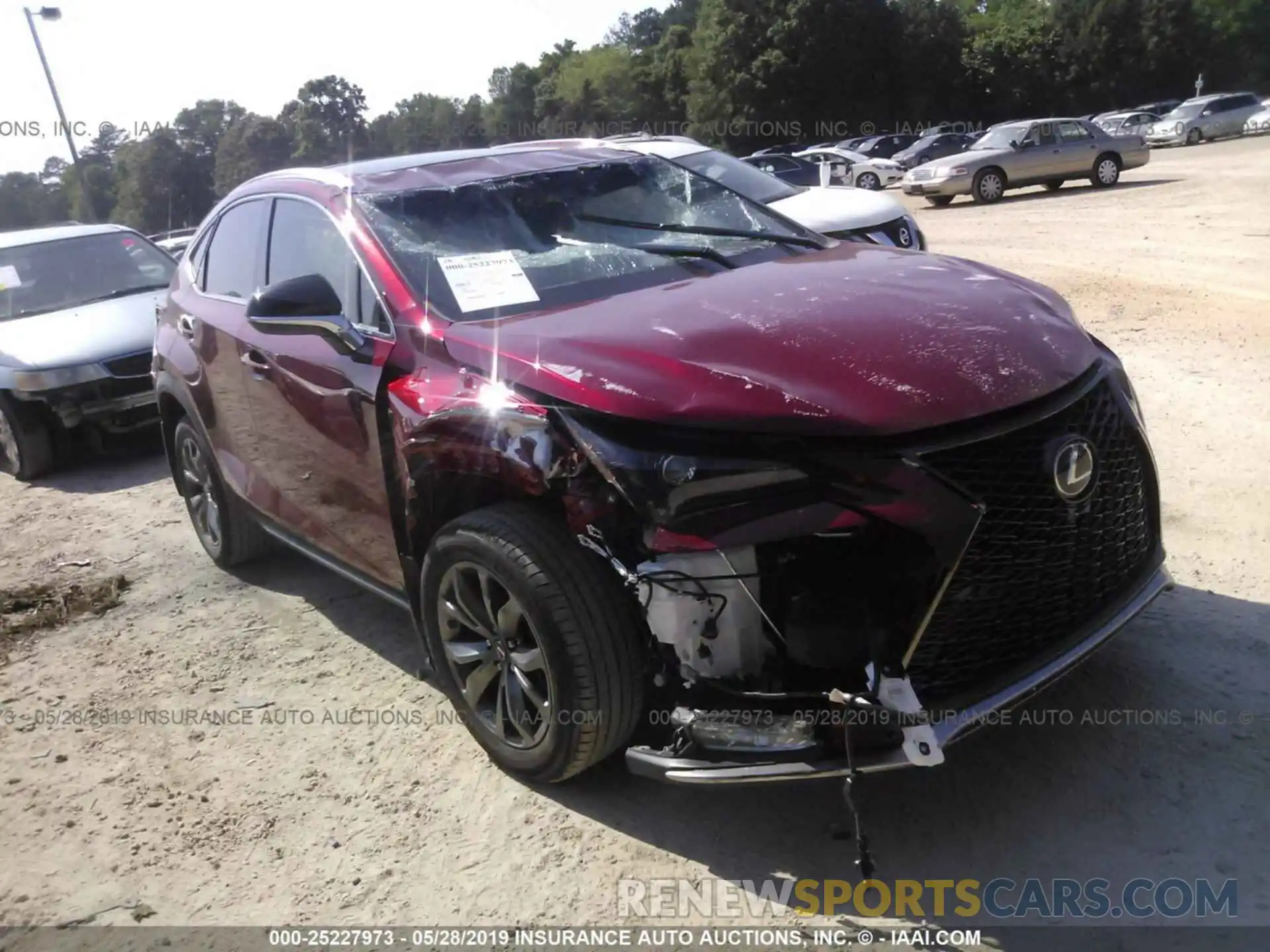 1 Photograph of a damaged car JTJYARBZ4K2142193 LEXUS NX 2019