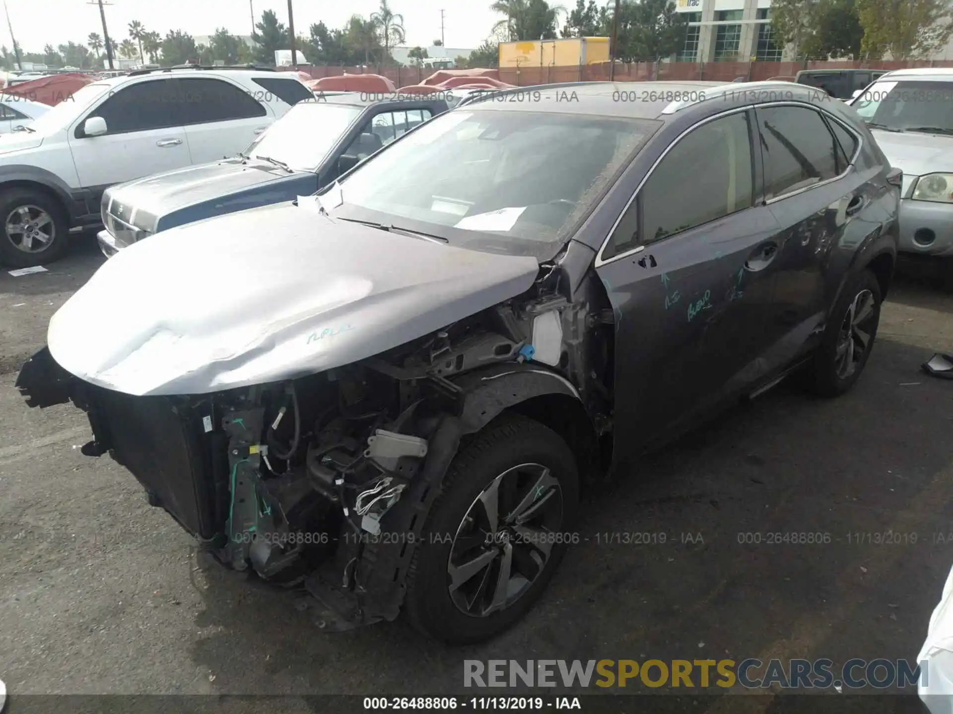 2 Photograph of a damaged car JTJYARBZ4K2148592 LEXUS NX 2019