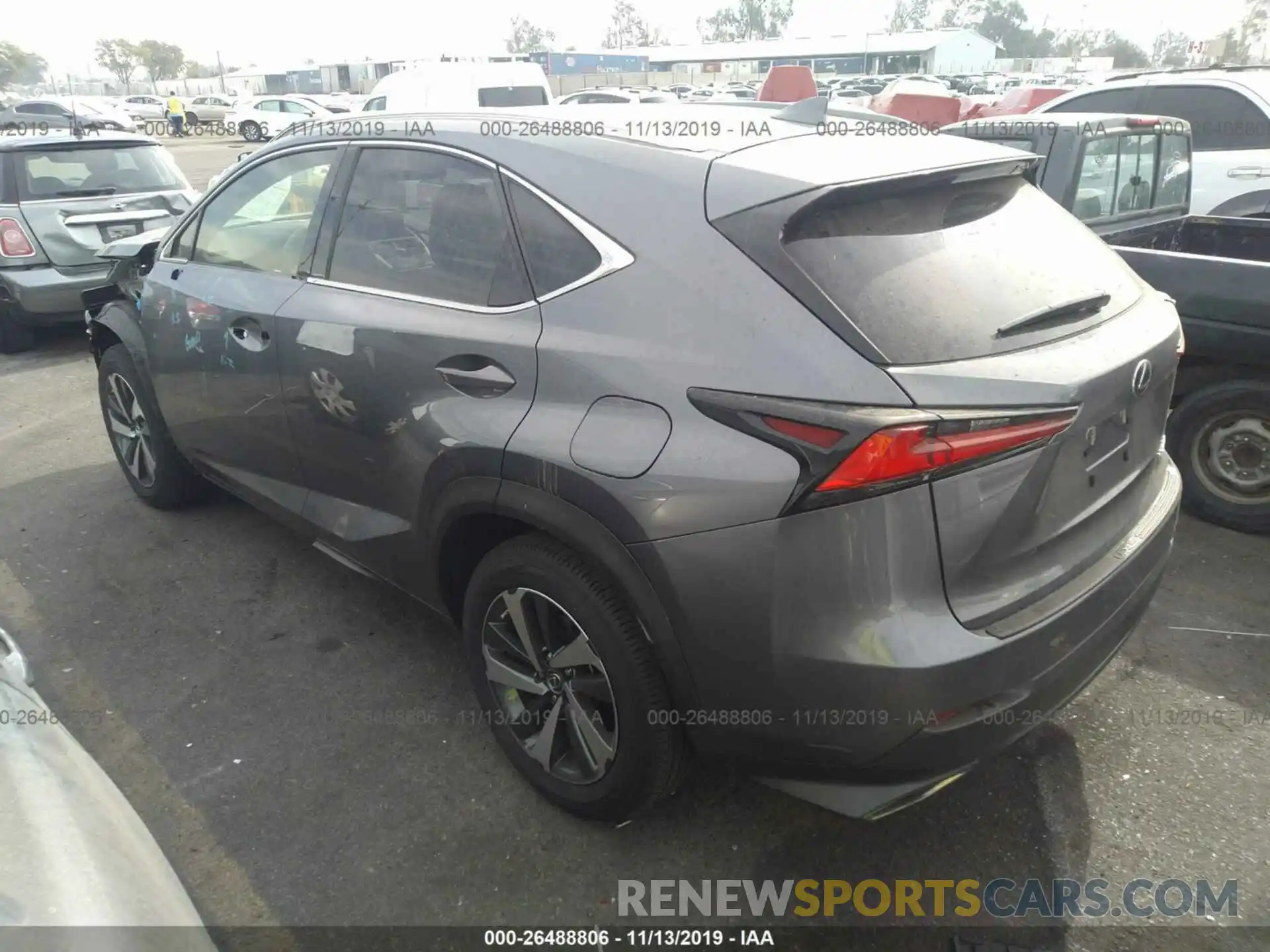 3 Фотография поврежденного автомобиля JTJYARBZ4K2148592 LEXUS NX 2019