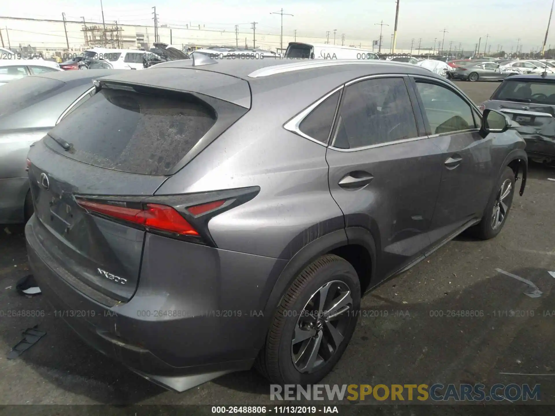 4 Фотография поврежденного автомобиля JTJYARBZ4K2148592 LEXUS NX 2019