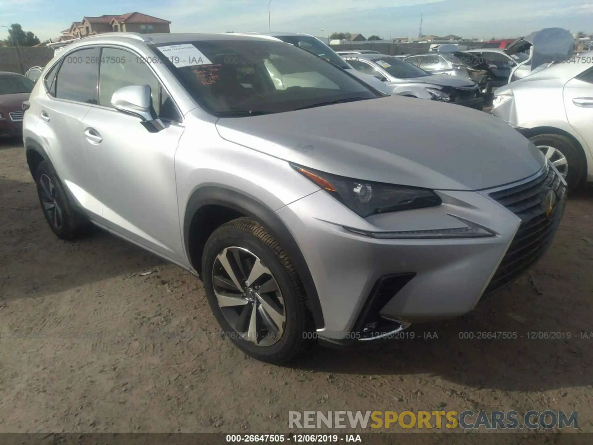 1 Photograph of a damaged car JTJYARBZ4K2148639 LEXUS NX 2019