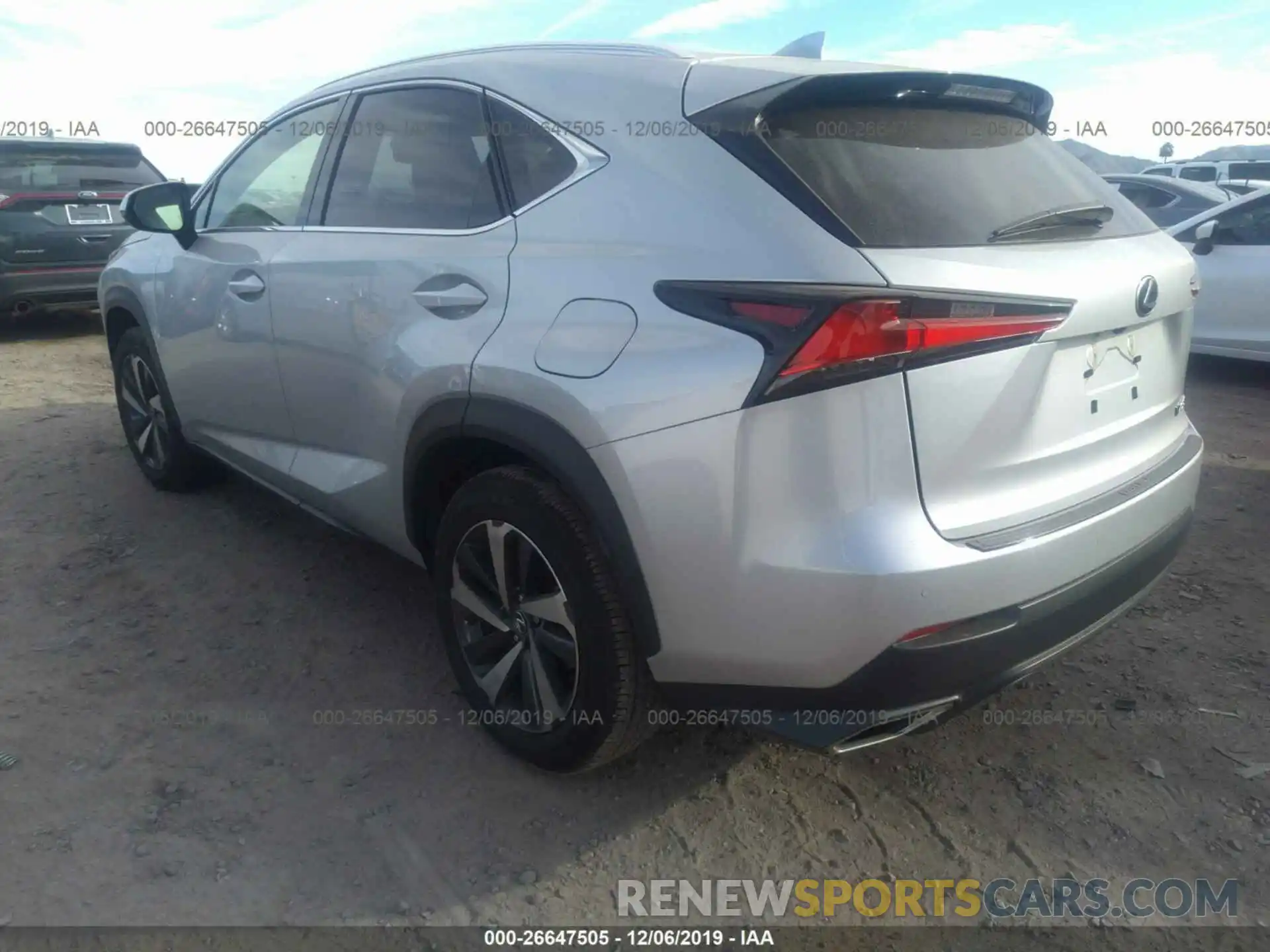 3 Фотография поврежденного автомобиля JTJYARBZ4K2148639 LEXUS NX 2019